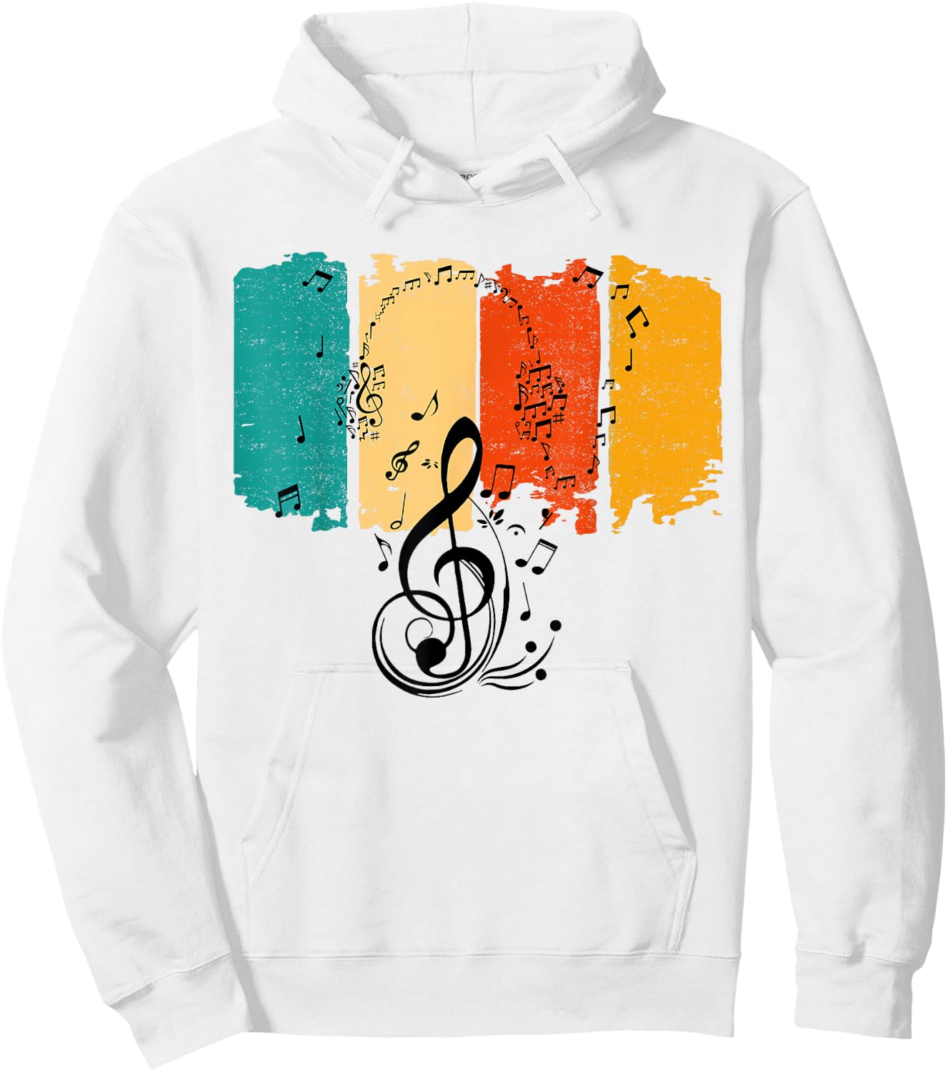 Musical Sheet Music Musicians Clef Sheet Music Hoodie - Hoodie | White