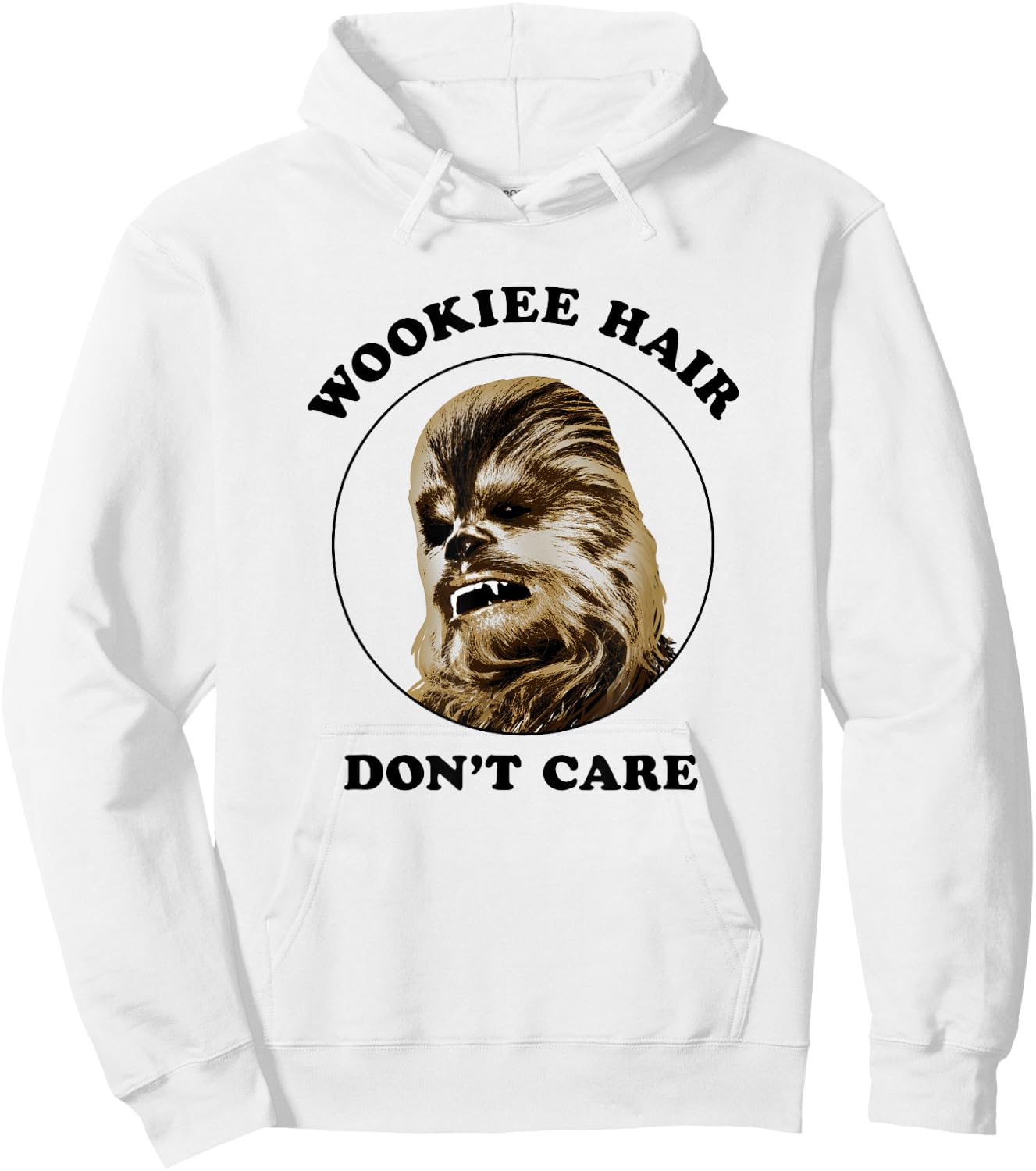Star Wars Classic Vintage Chewbacca Wookie Hair Don't Care Hoodie - Hoodie | White