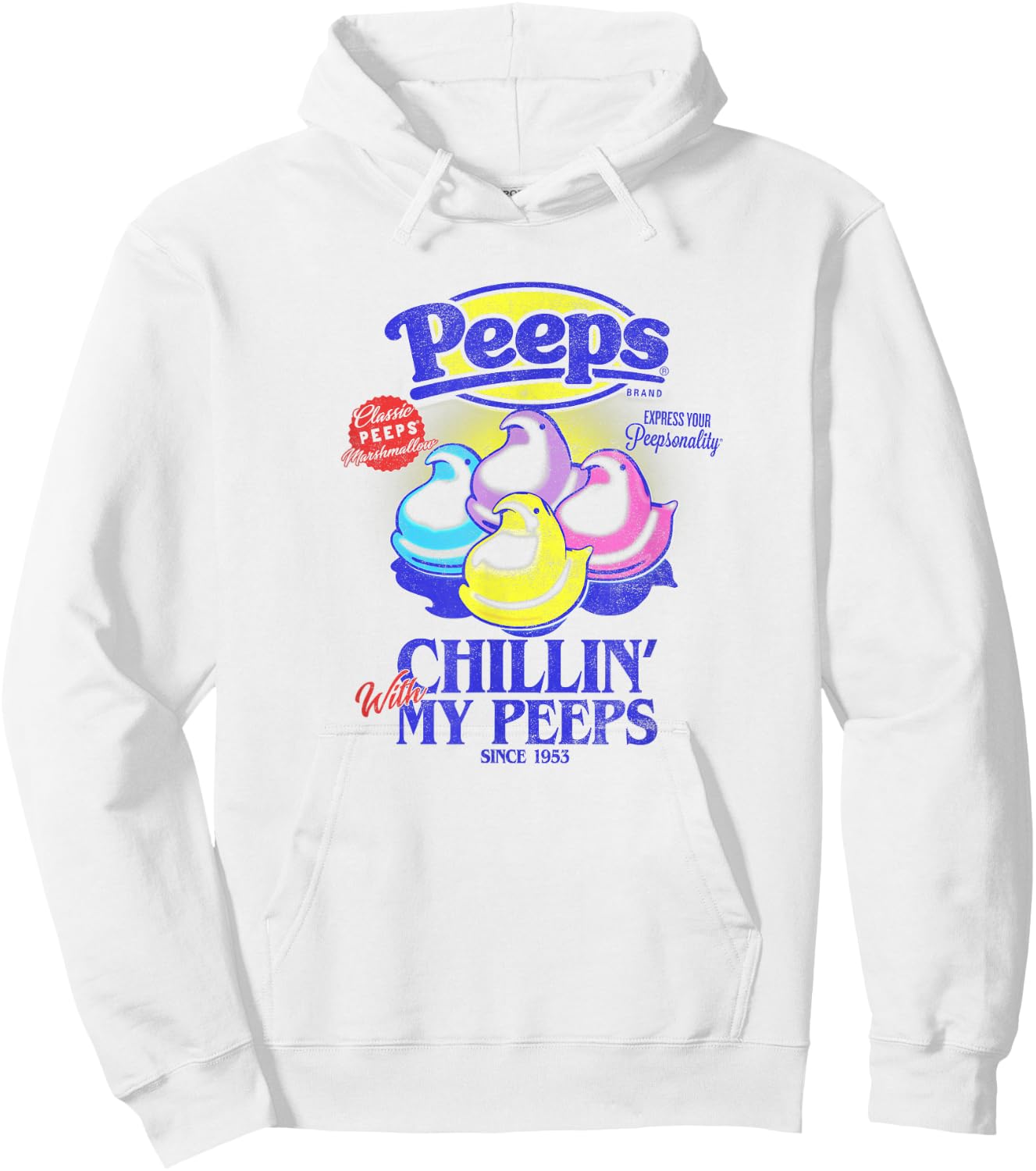 Peeps Easter Chillin' With My Peeps Since 1953 Hoodie - Hoodie | White