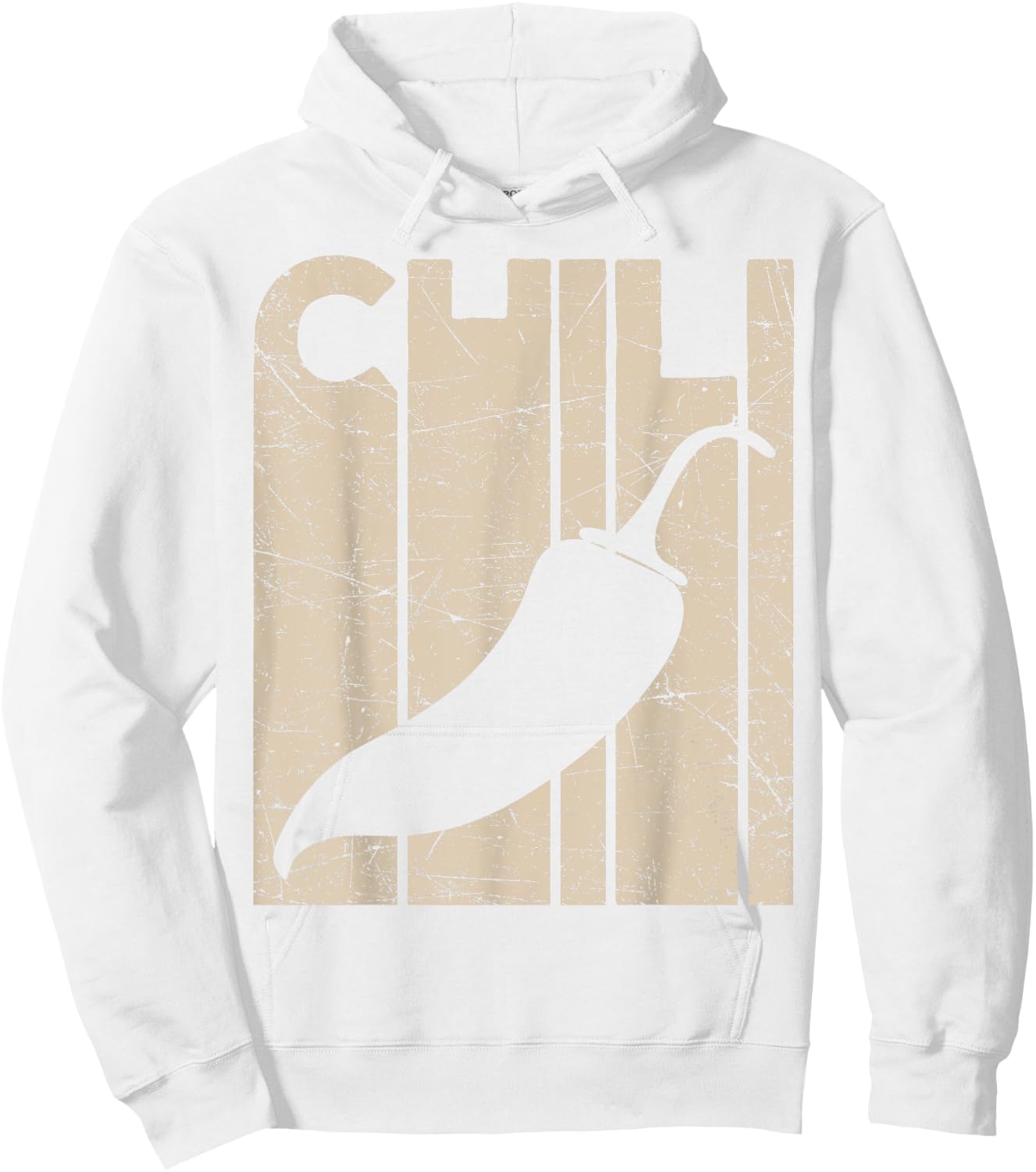 Chili Pepper Vintage Spicy Food Lover Retro Foodie Hoodie - Hoodie | White