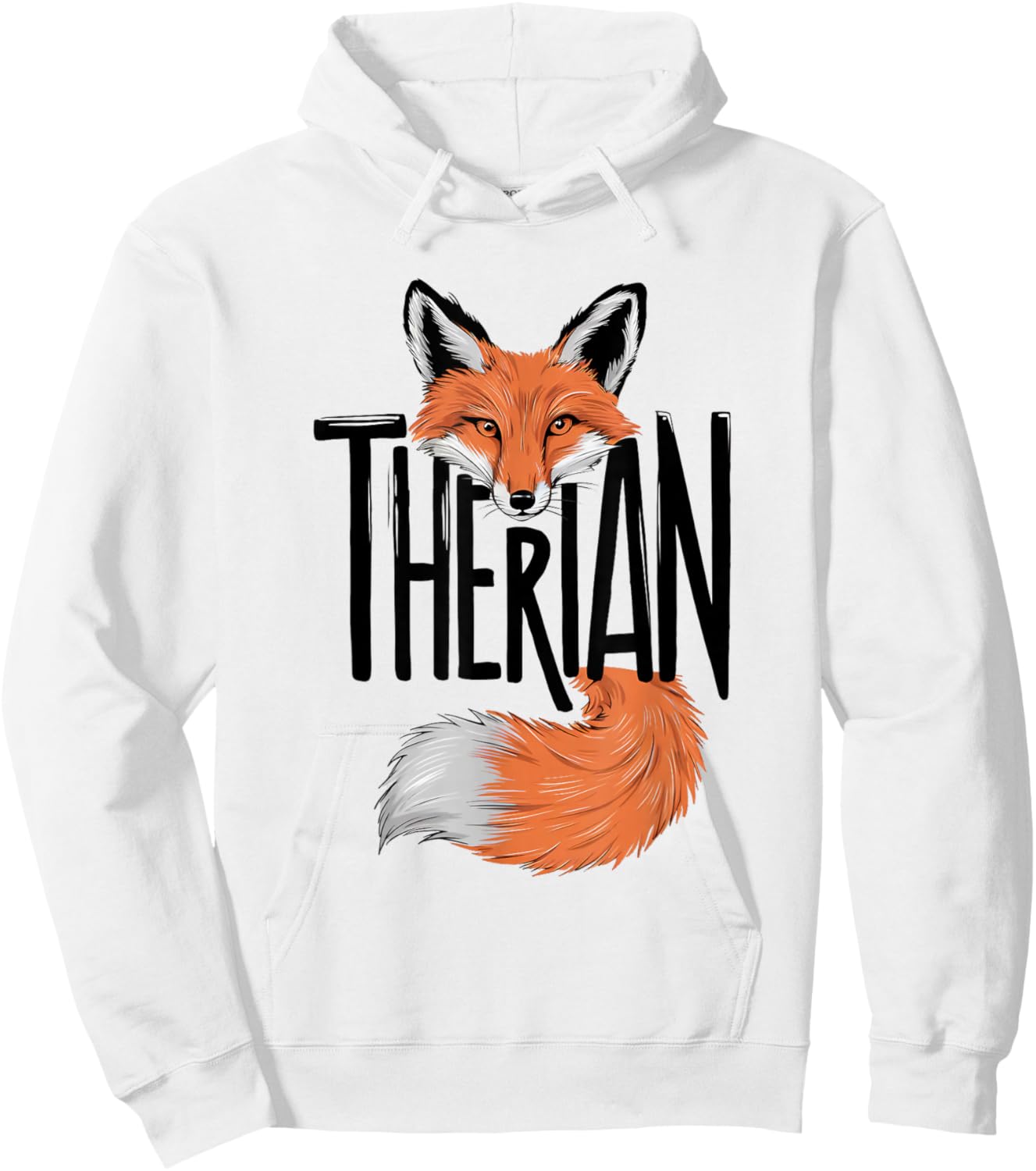 Mask Therian Fox , white, S Hoodie - Hoodie | White
