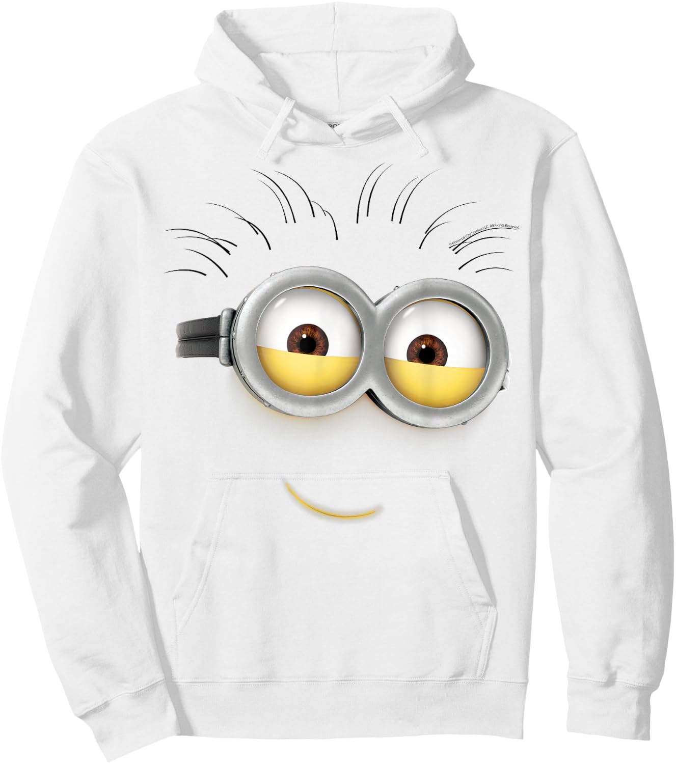 Despicable Me Minions Phil Smile Eyes , Yellow, S Hoodie - Hoodie | White