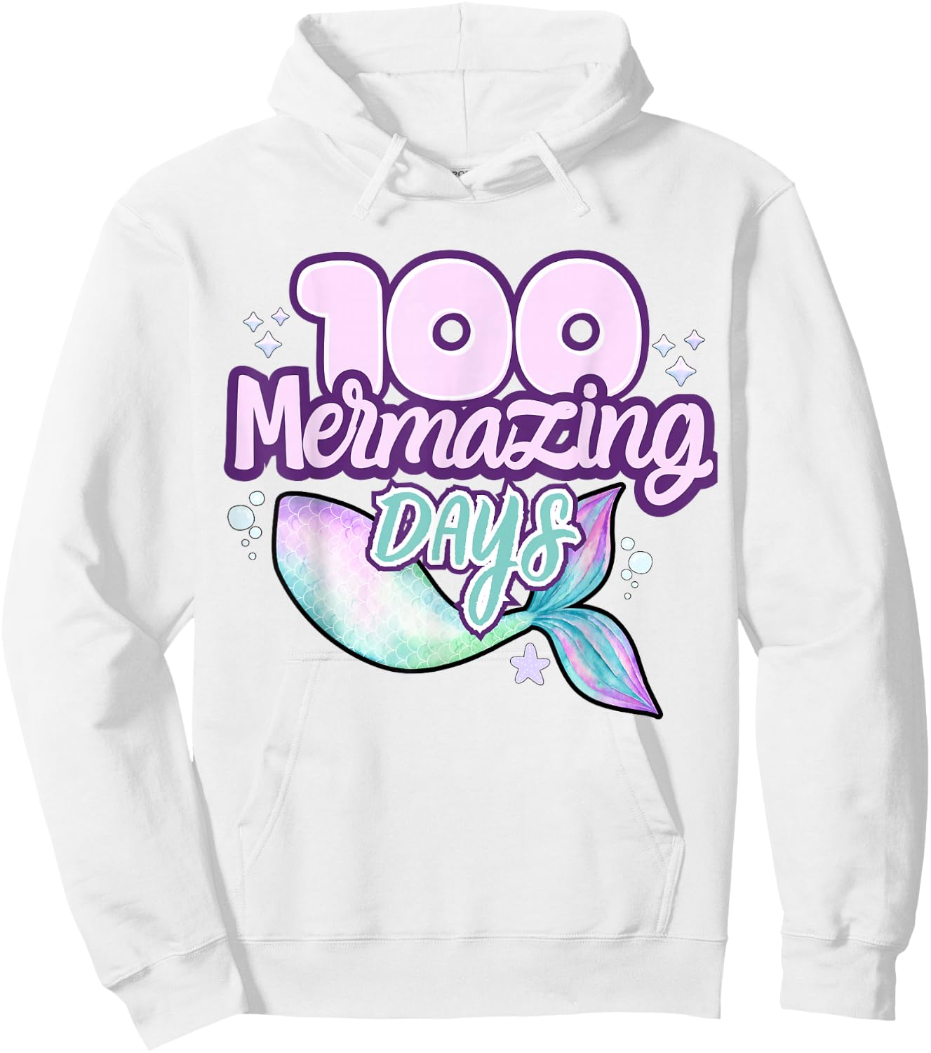 100 Mermazing Days Of School 100th Day Of School Mermaid Hoodie - Hoodie | White