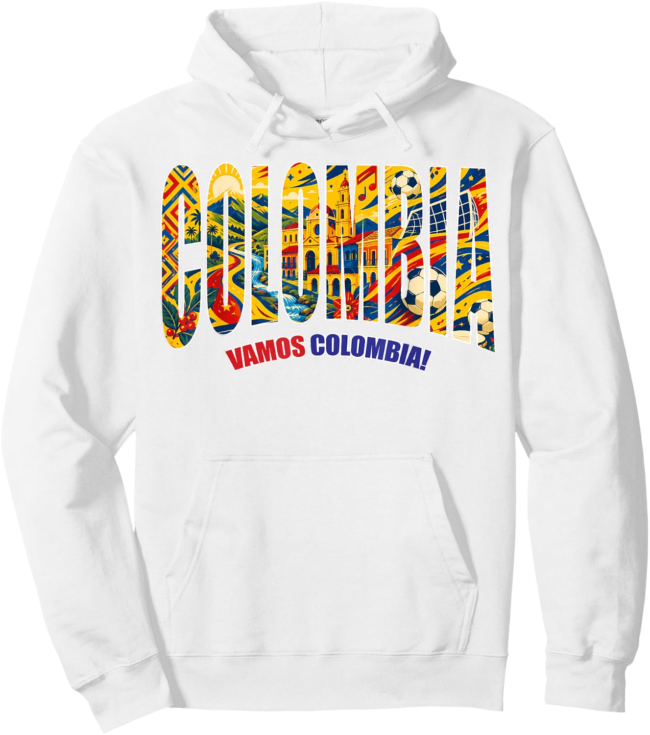 Colombia Country Colombian Flag Women Kids Hoodie - Hoodie | White
