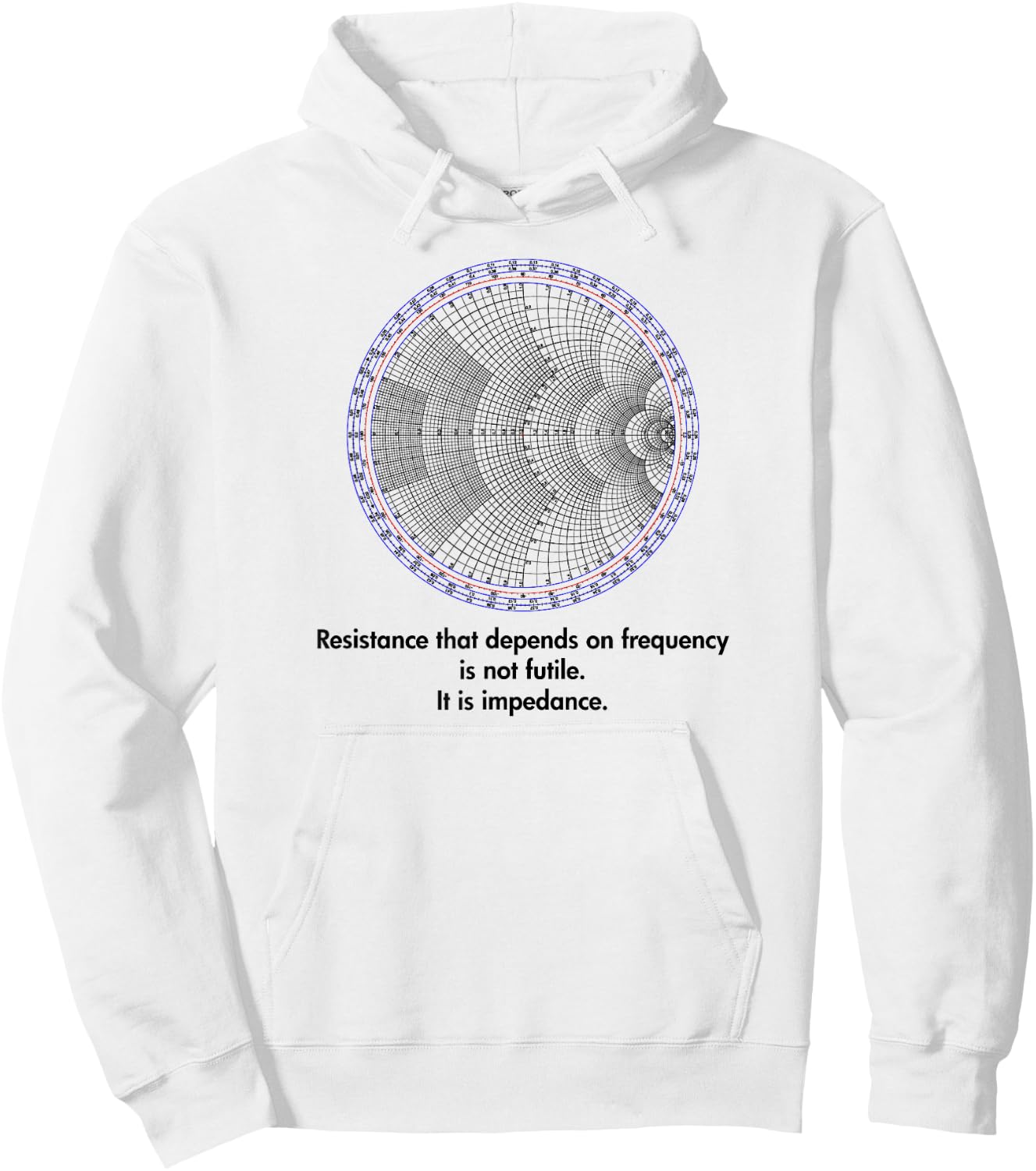 Radio Electrical Electronic Engineer Smith Chart Hoodie - Hoodie | White