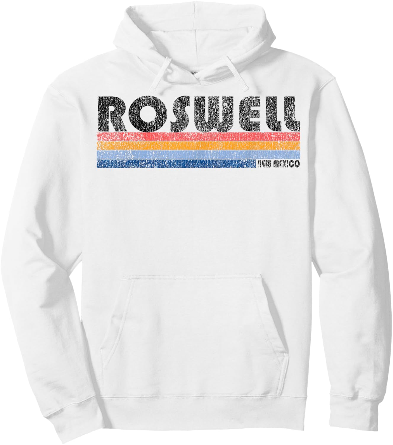 Vintage 1980s Style Roswell New Mexico Hoodie - Hoodie | White