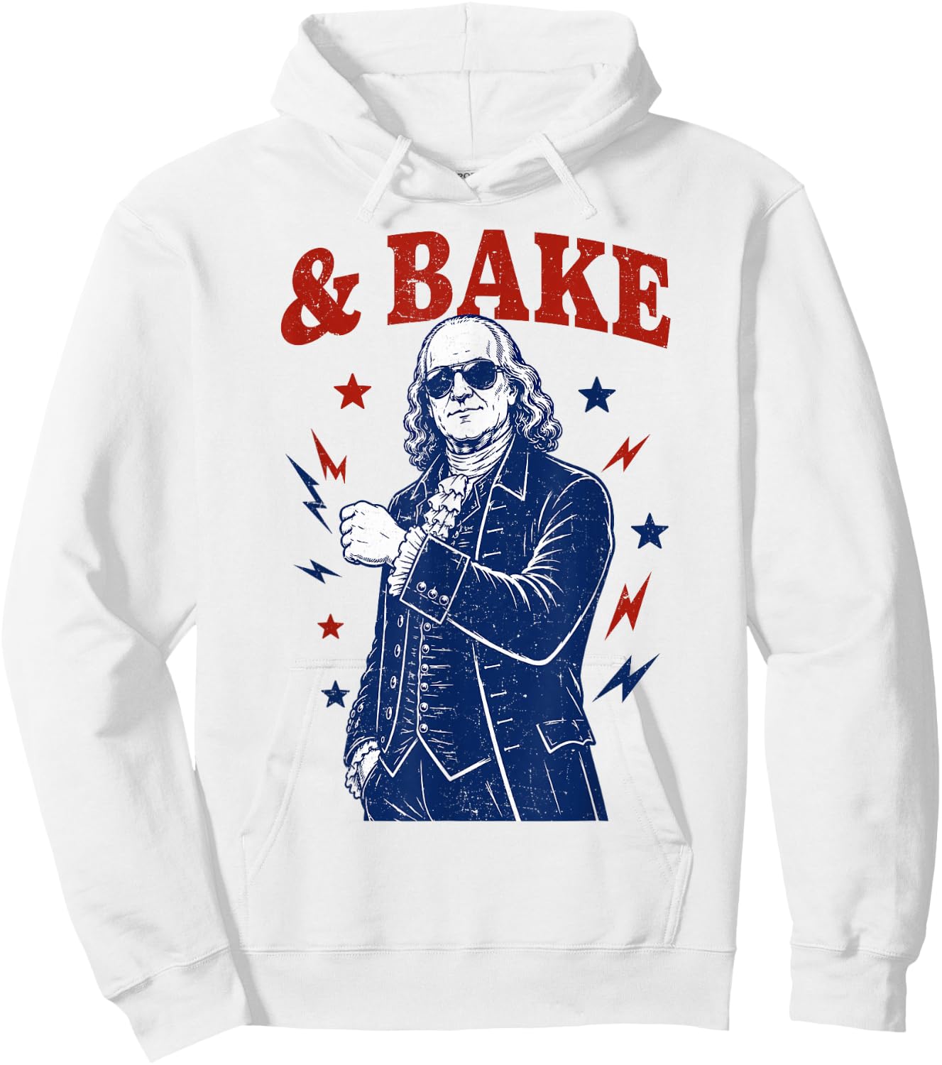 Funny Shake and Bake 4th of July Couple Matching Hoodie - Hoodie | White