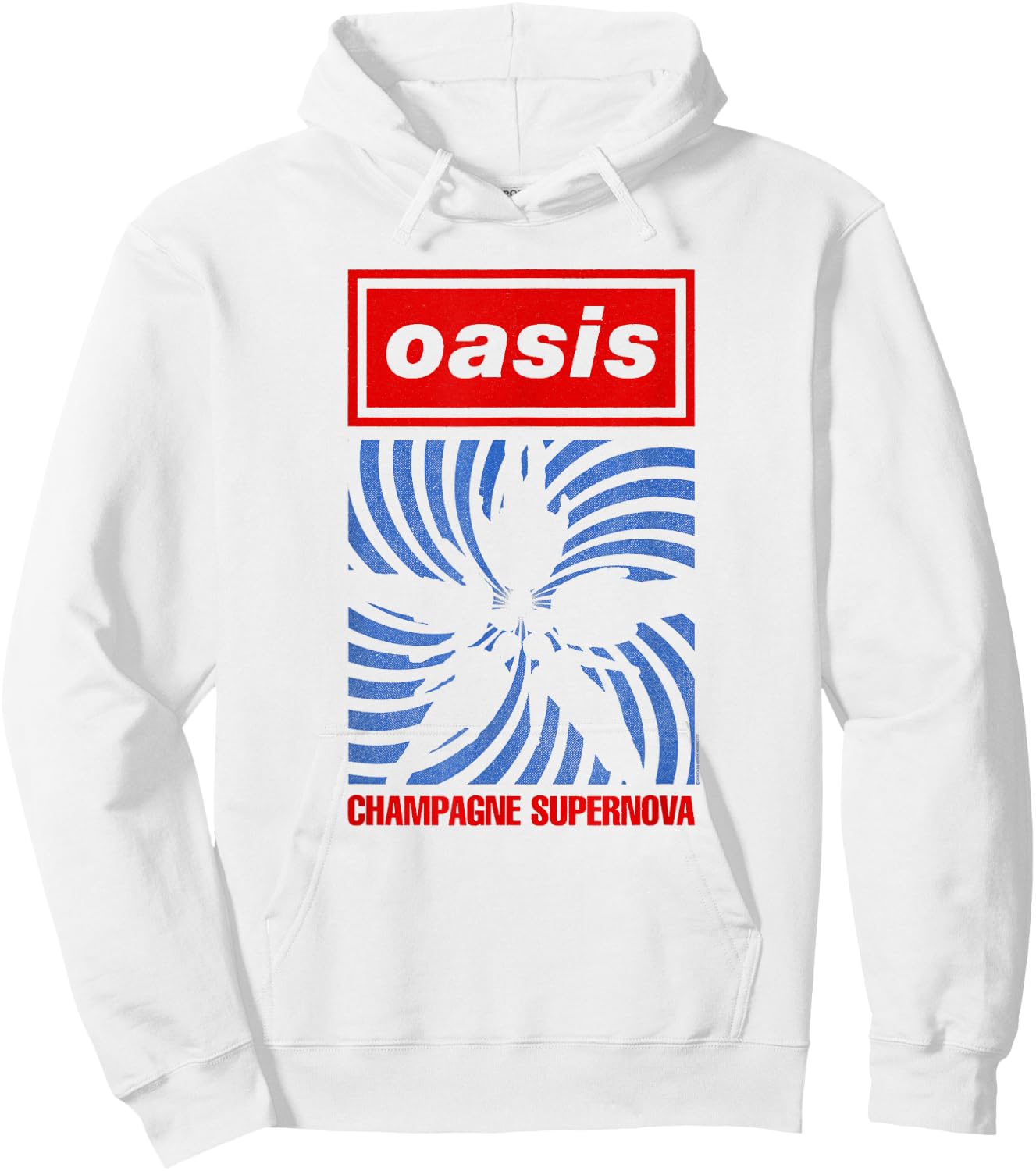 Oasis Band Swirl Hoodie - Hoodie | White