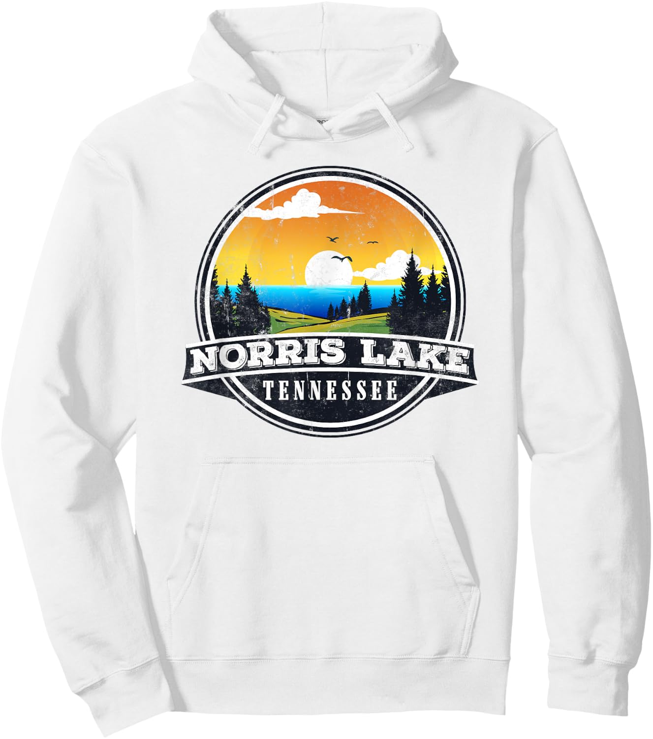 Fishing Boating Camping - Lakeview Norris Lake Hoodie - Hoodie | White