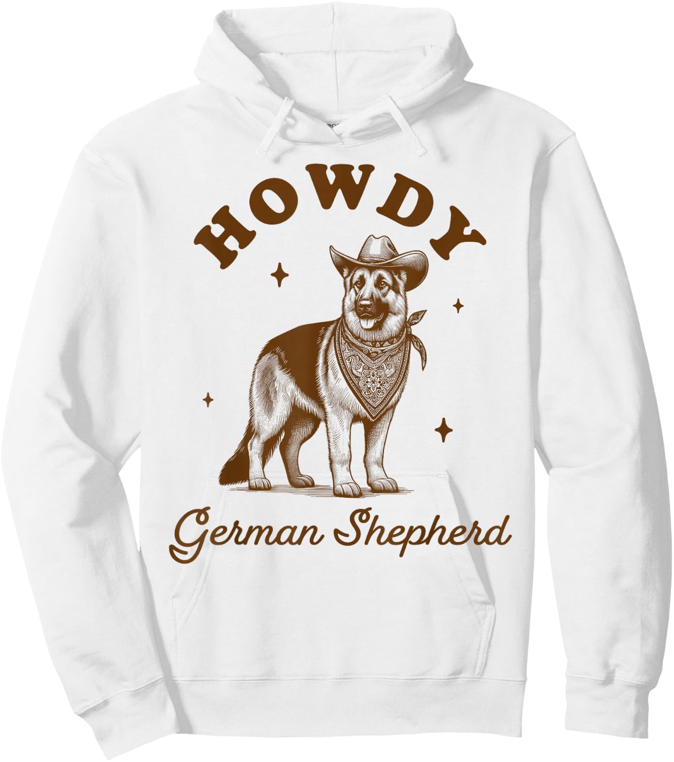 German Shepherd Mom Western Life Howdy German Shepherd Hoodie - Hoodie | White