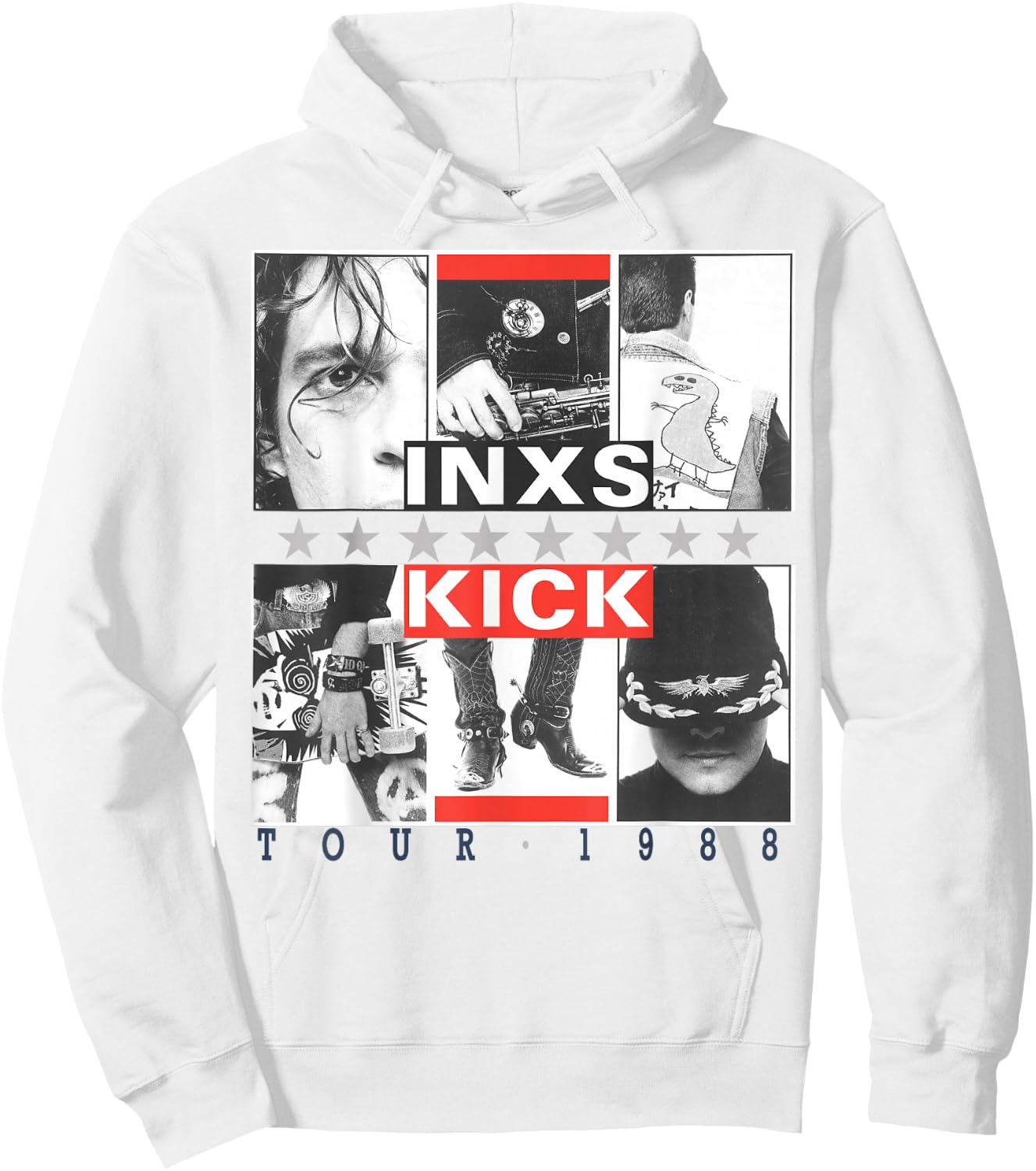 INXS Kick Inner Cover , White Hoodie - Hoodie | White