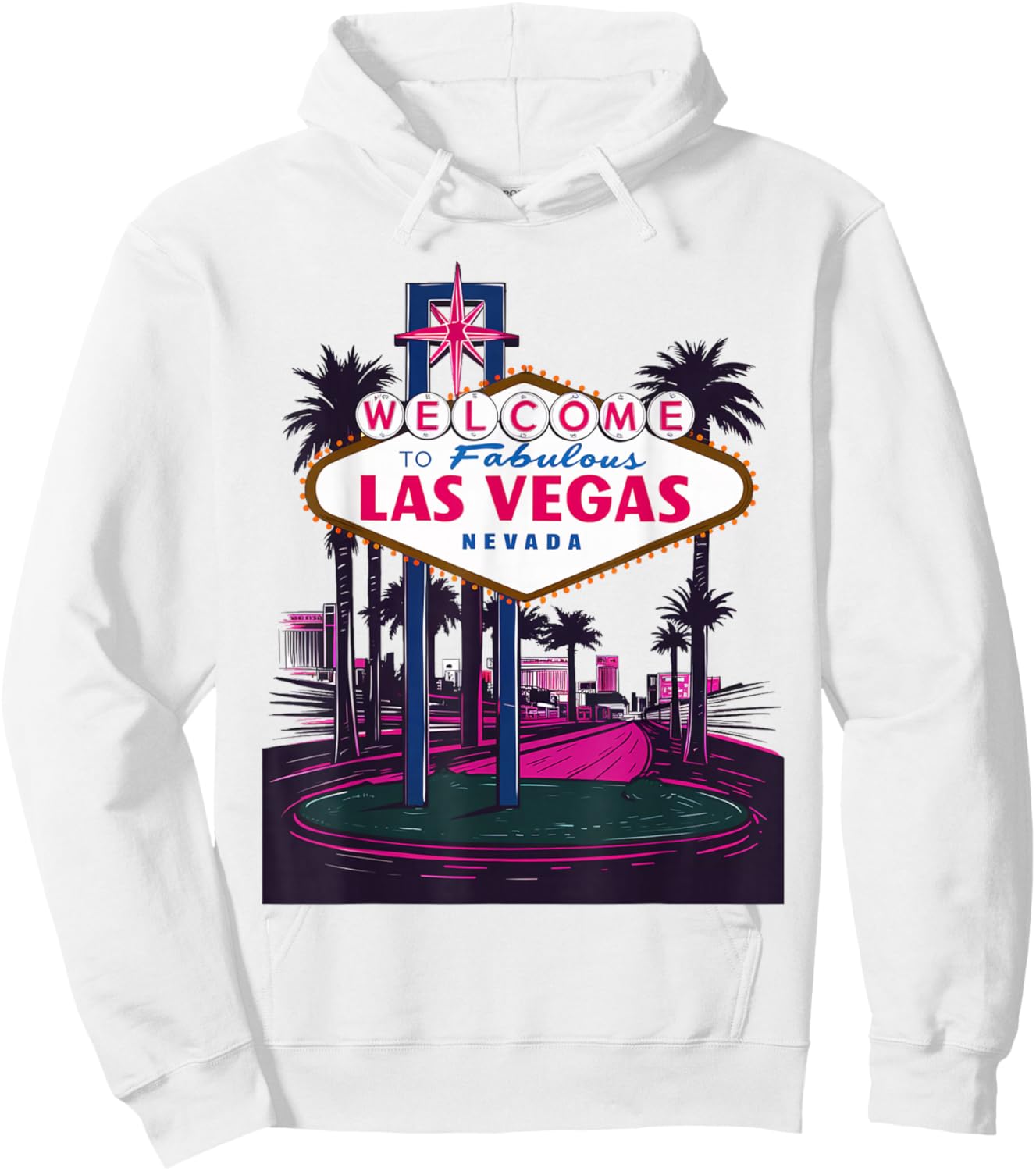 I Love Las Vegas Nevada City Vegas Souvenir Gifts Las , White Hoodie - Hoodie | White