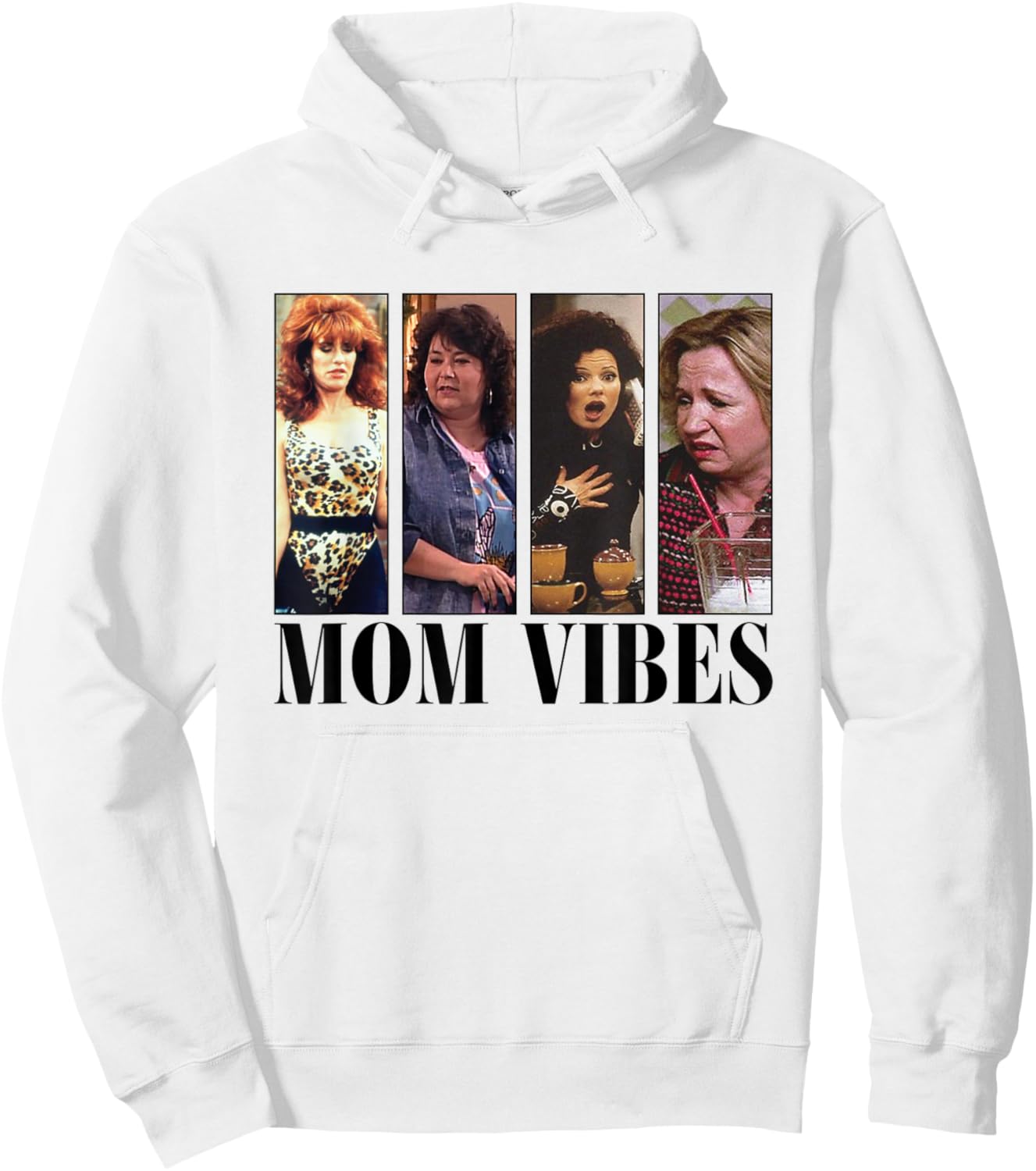 Mom Vibes Sitcom Mom Cool Mother's Day Mother's Day Vibes 70s , gray Hoodie - Hoodie | White