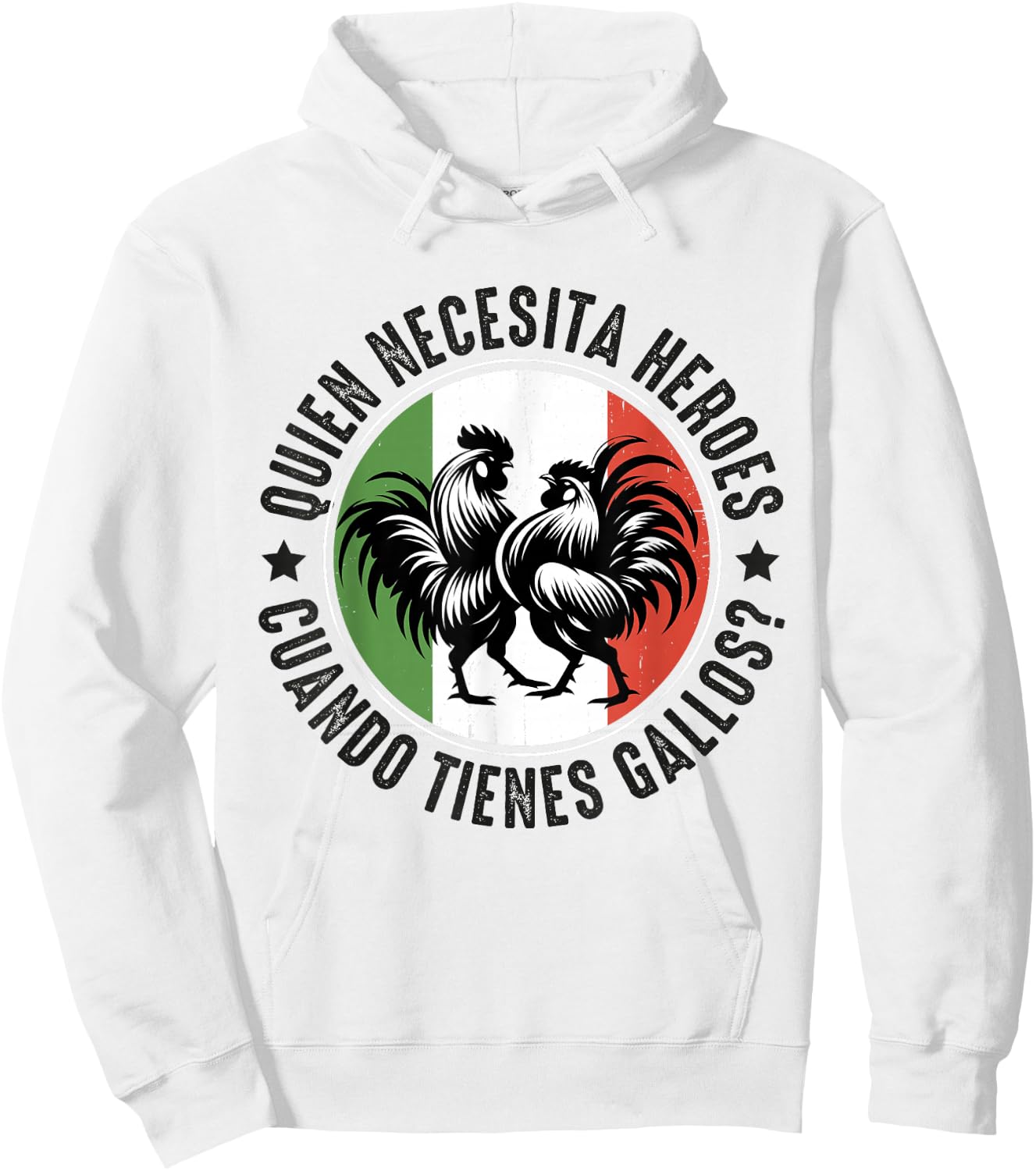 Gallero Mexicano Peleas Gallos Mexican Rooster Hoodie - Hoodie | White