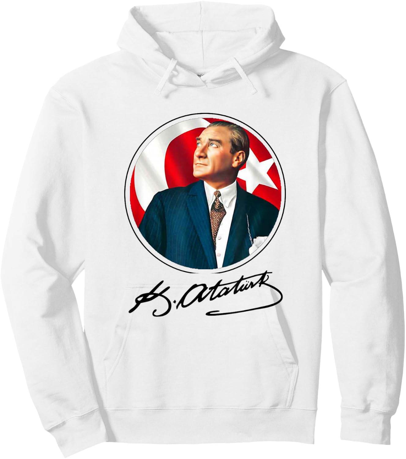Mustafa Kemal Atatürk Imza Signature Turkey Atatürk gazi Hoodie - Hoodie | White