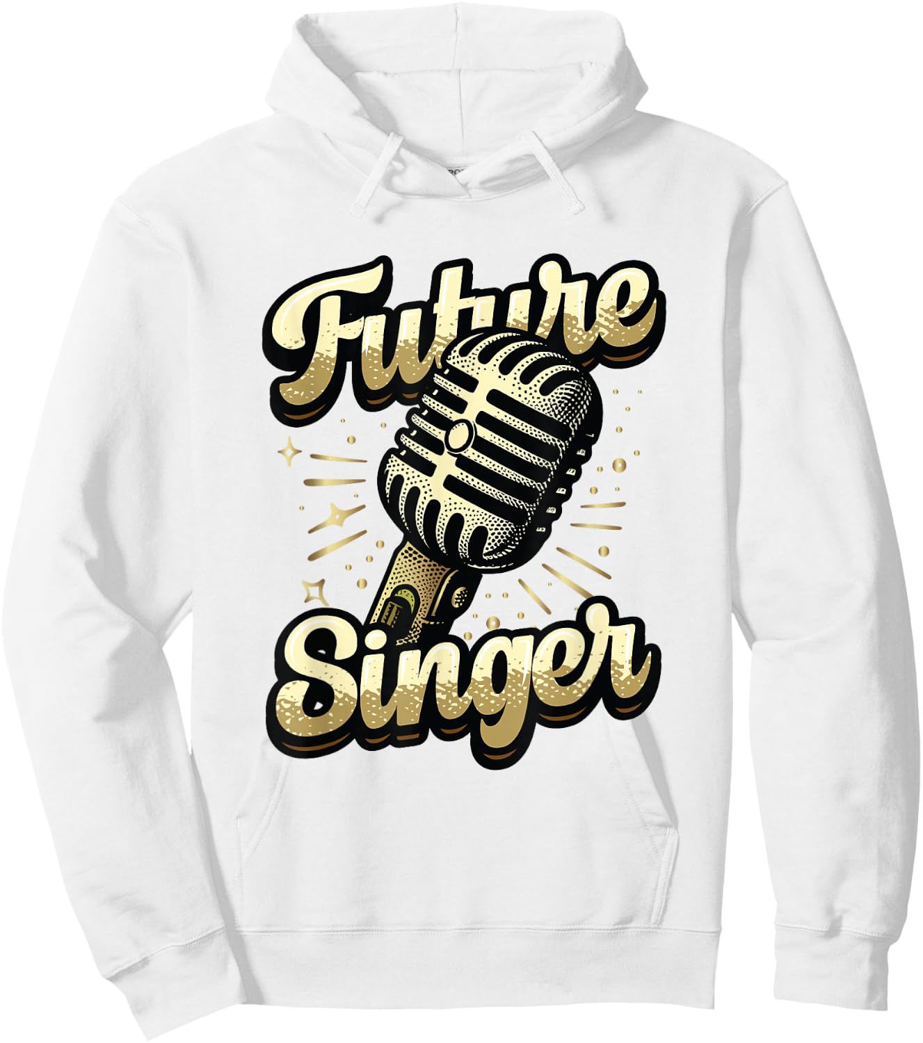 Future Singer Kids Choir Band Singing Hoodie - Hoodie | White