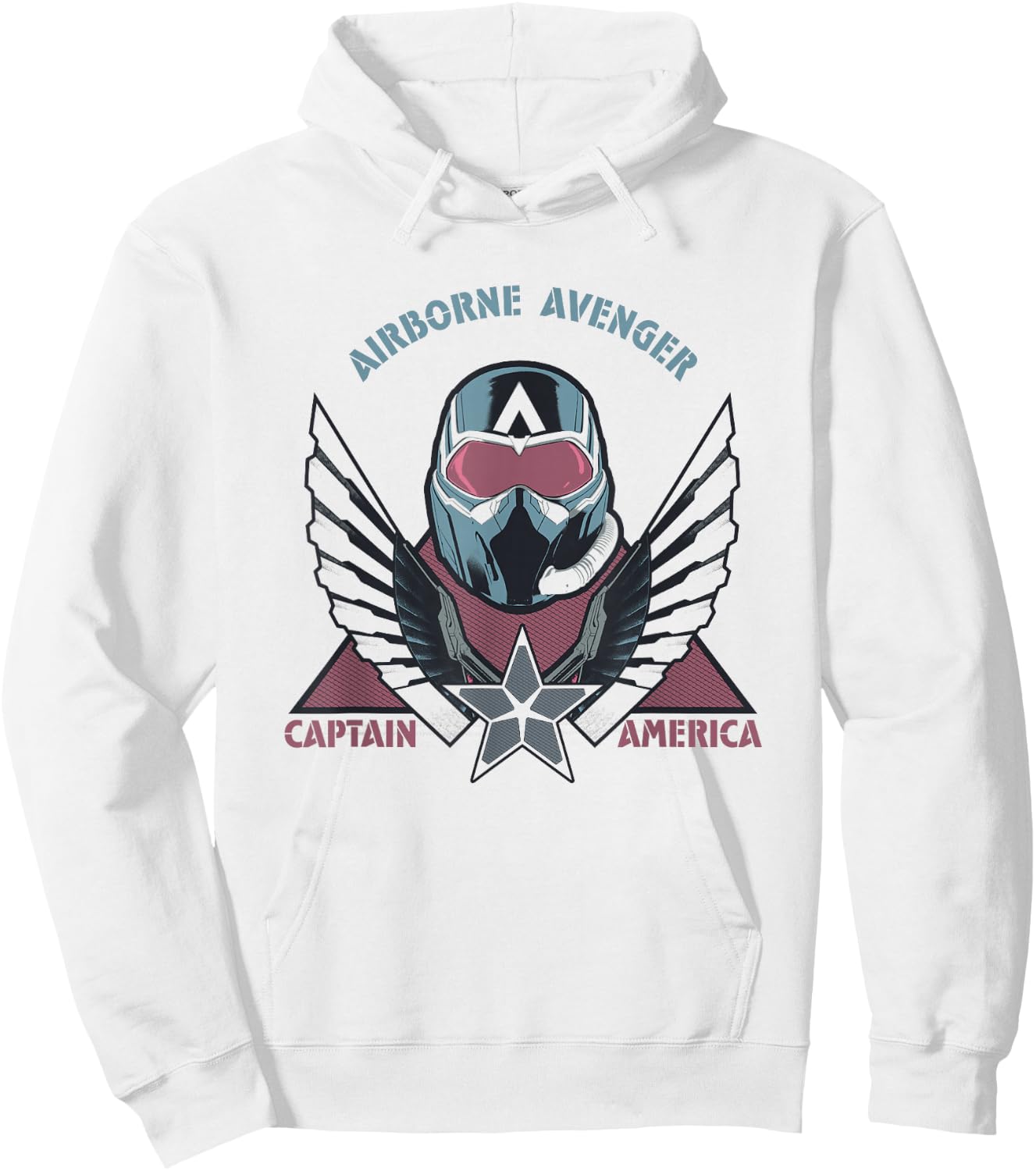 Marvel Captain America: Brave New World Airborne Avenger Cap Hoodie - Hoodie | White