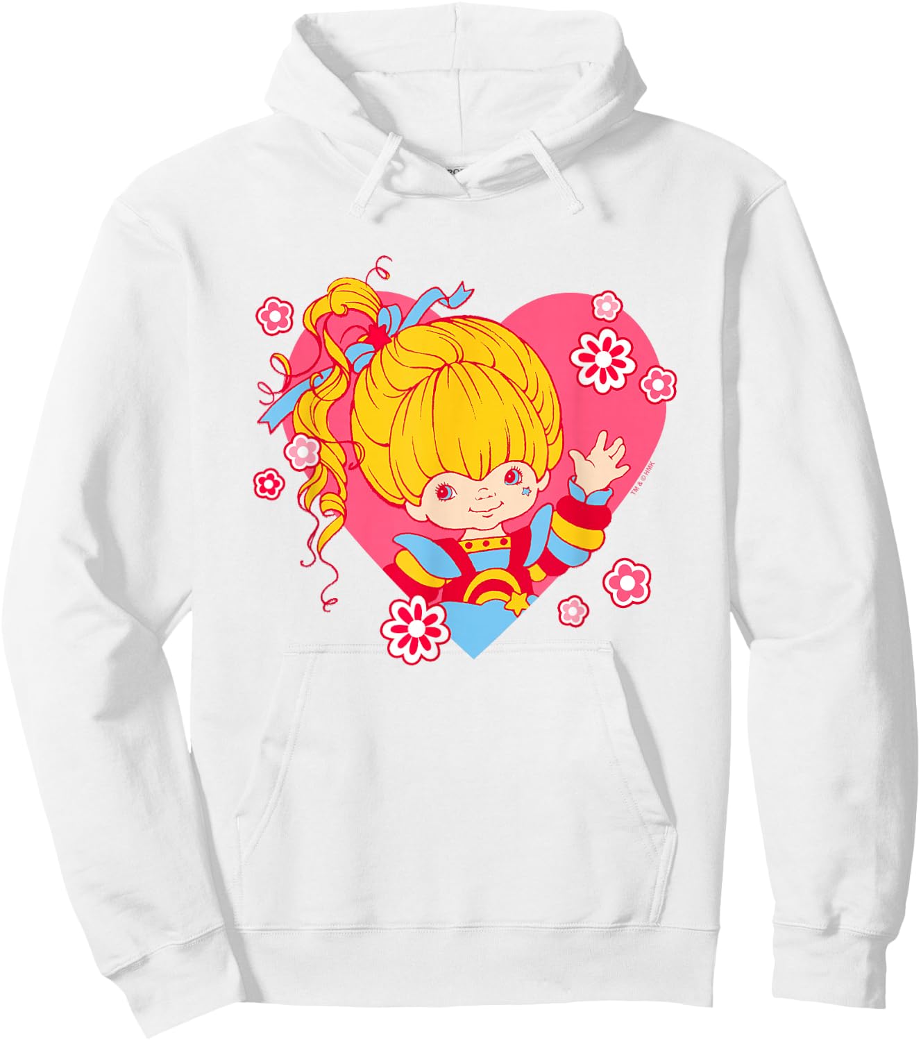 Rainbow Brite Valentine's Day Hearts & Rainbow Hoodie - Hoodie | White