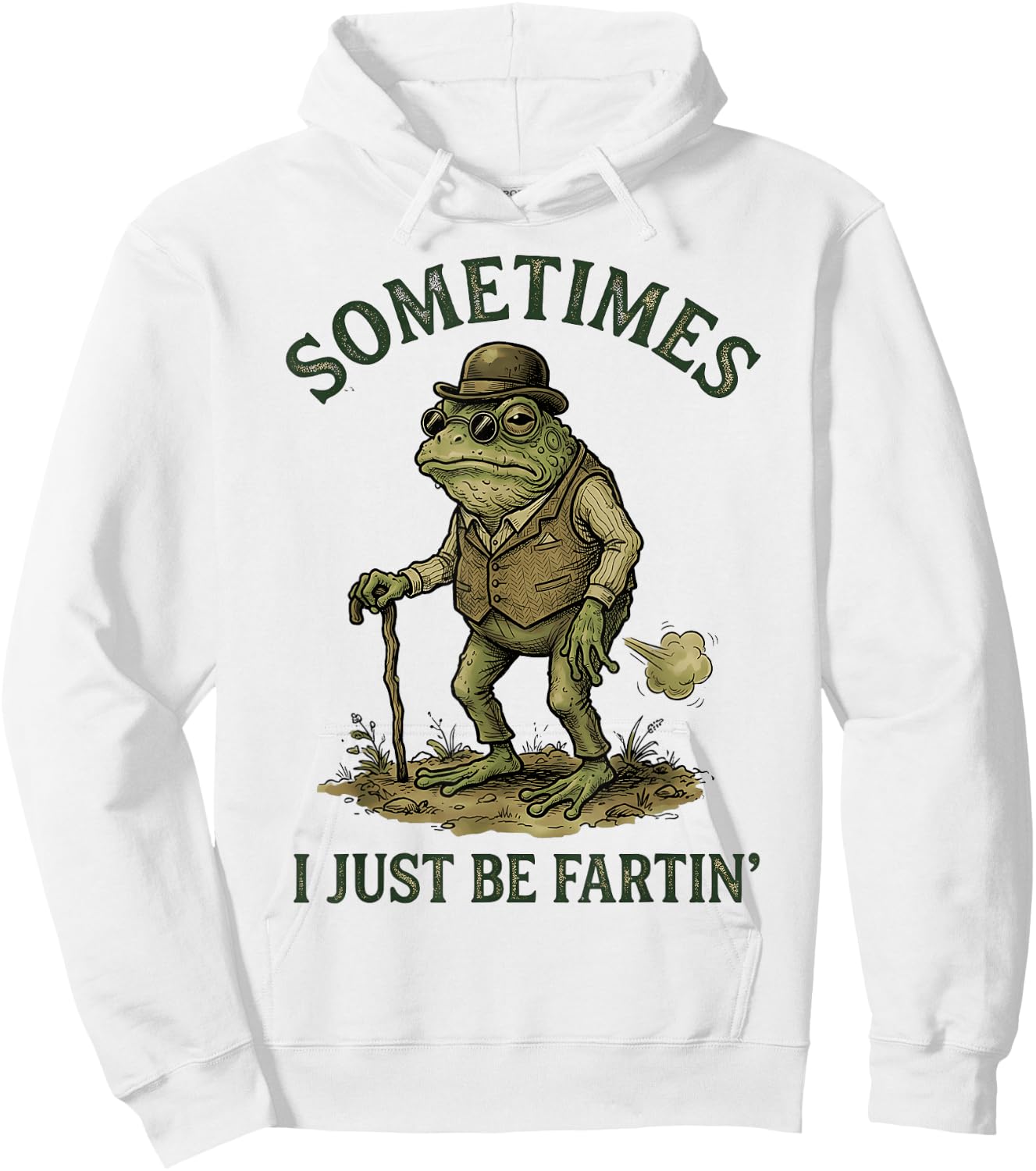 Sometimes I Just Be Farting Funny Hoodie - Hoodie | White