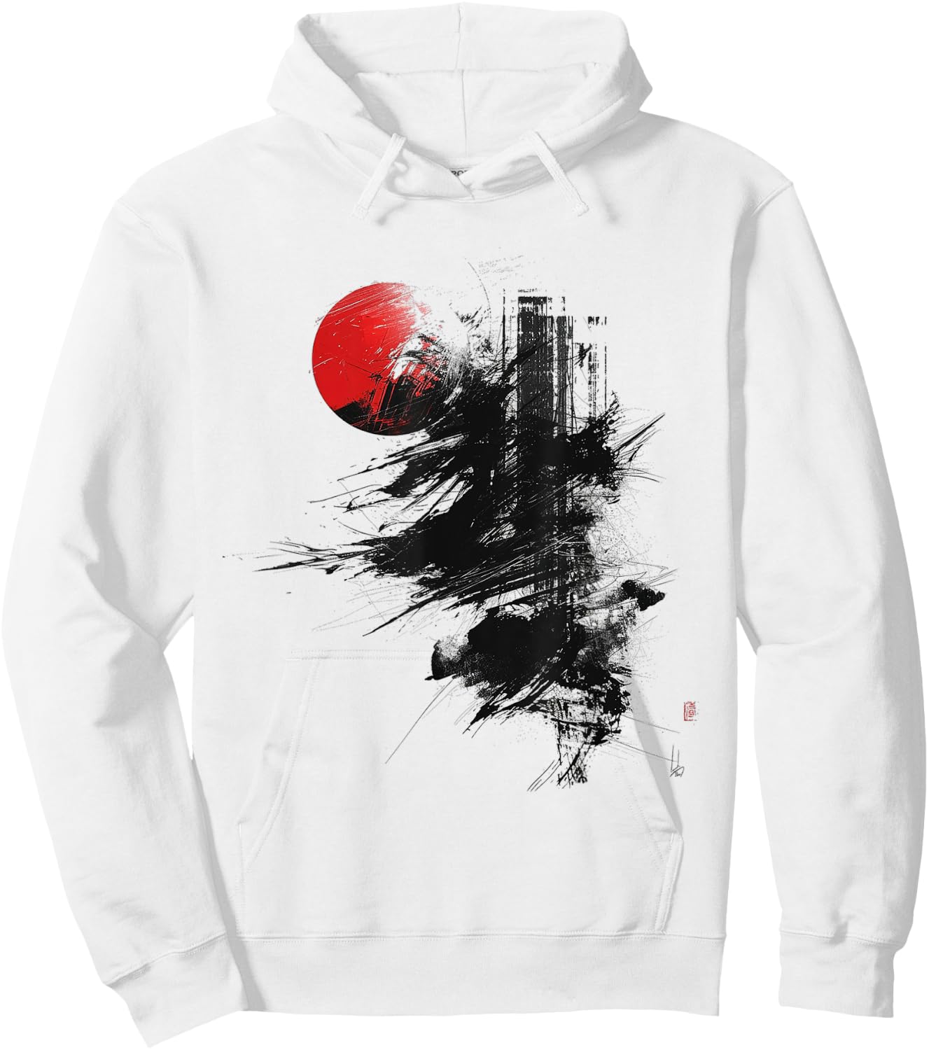Anime Manga Abstract Motif Drawing Art Text Anime , White Hoodie - Hoodie | White