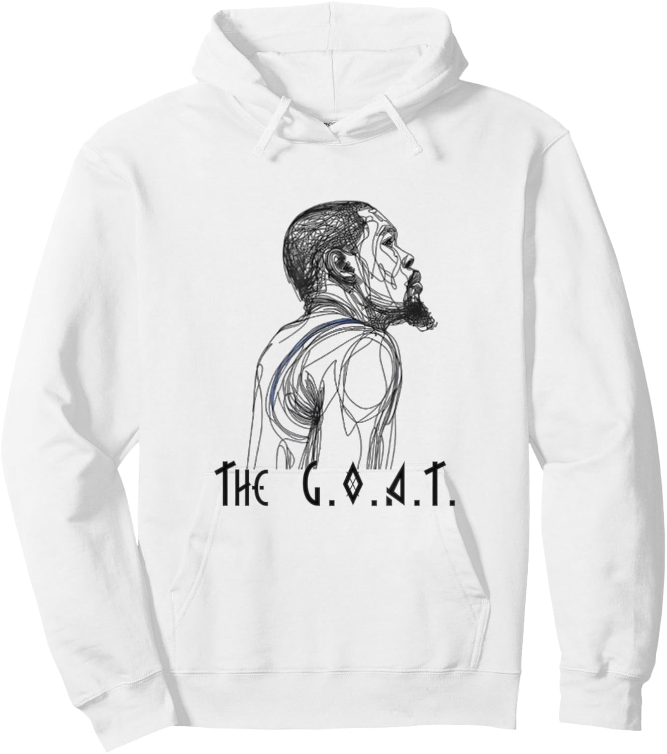 The GOAT (Greatest Of All Time) Basketball Player KD Sniper Hoodie - Hoodie | White