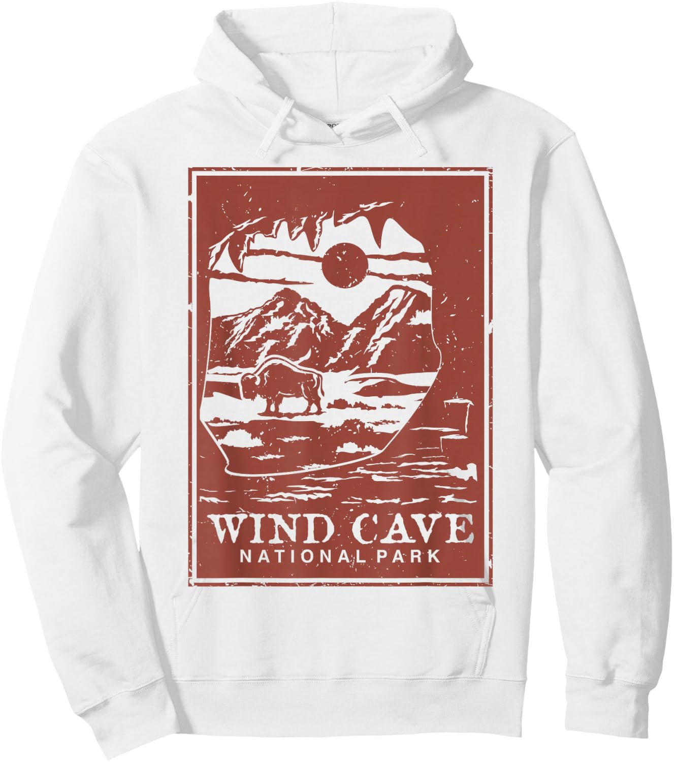 Wind Cave National Park Hoodie - Hoodie | White