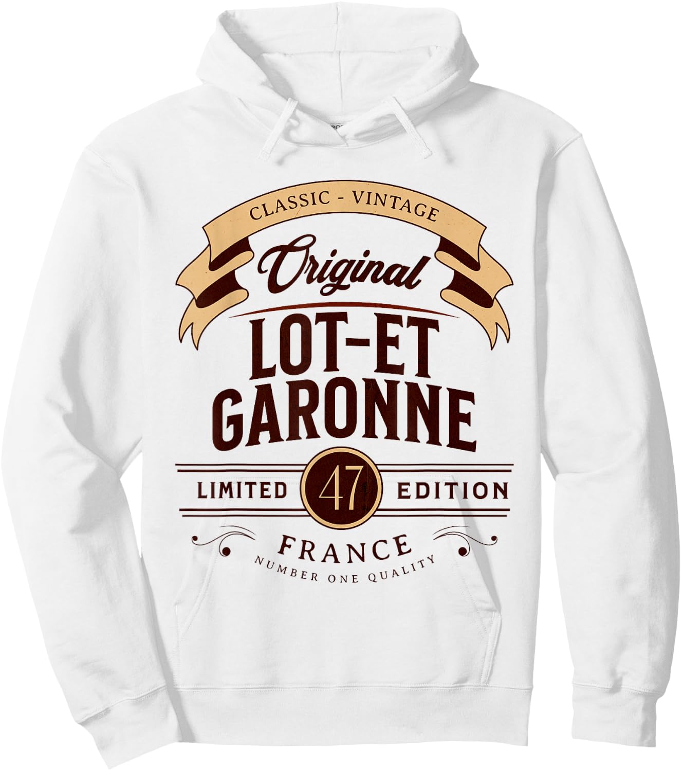 Vintage Lot-et-Garonne France , grey, S Hoodie - Hoodie | White