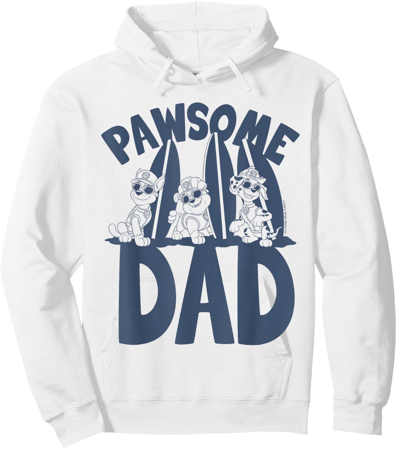 Paw Patrol Father's Day Pawsome Dad Hoodie - Hoodie | White