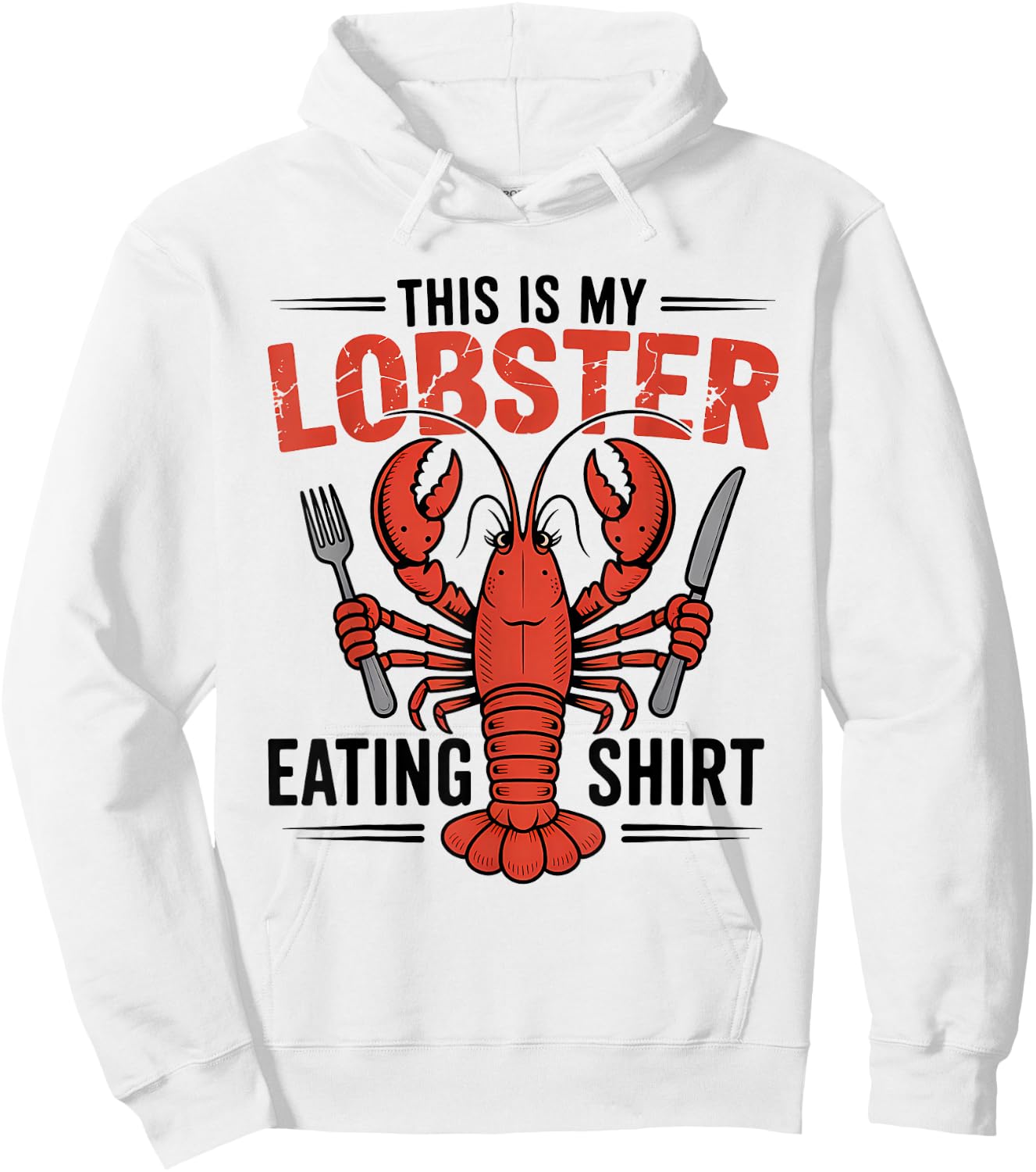 This is My Lobster Eating Hoodie - Hoodie | White
