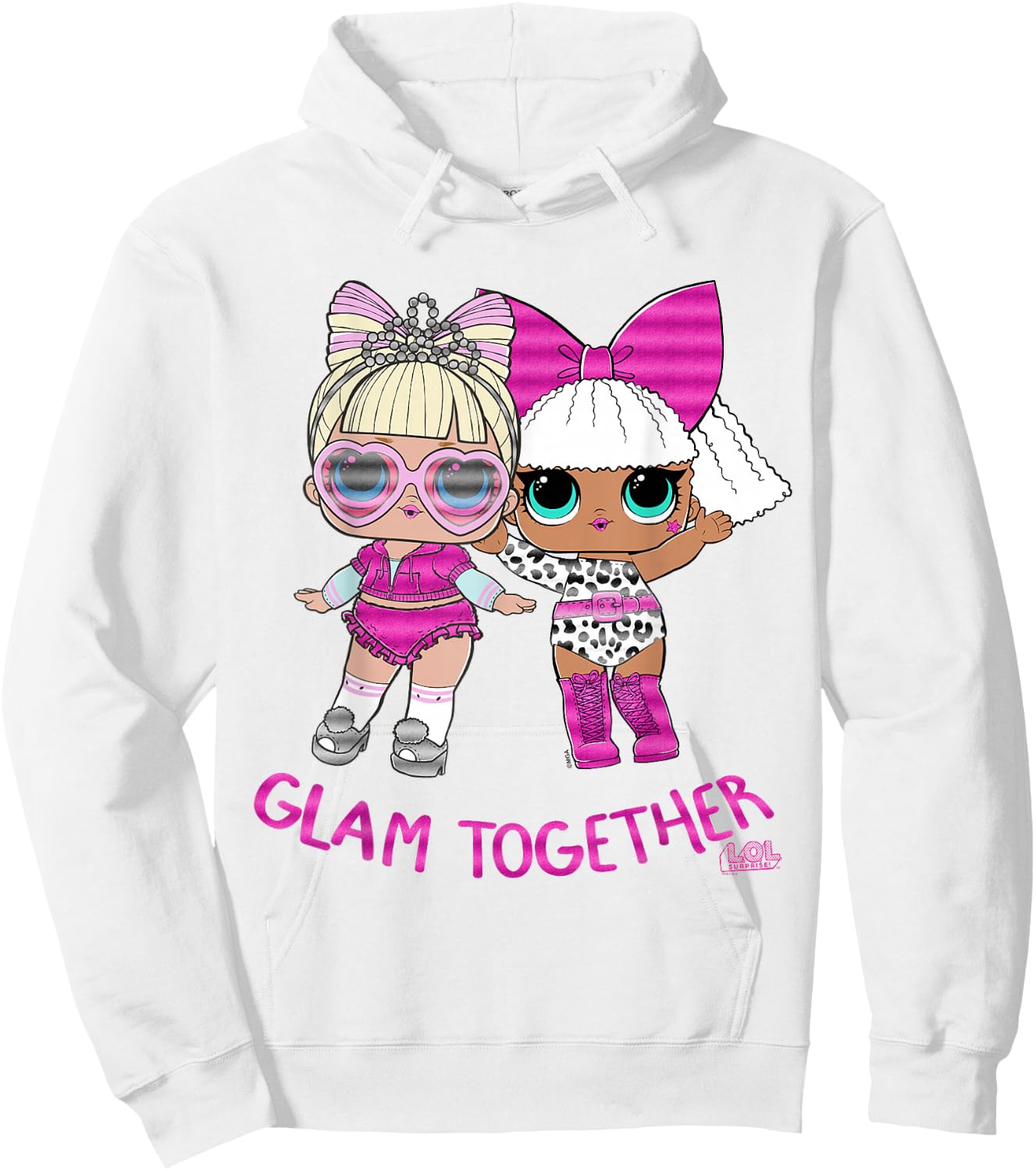 L.O.L. Überraschung! Pink Glitter GLAMOUR ZUSAMMEN Hoodie - Hoodie | White