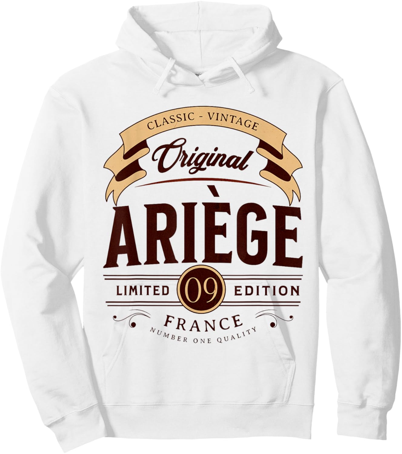 Vintage Ariège Department France , grey, S Hoodie - Hoodie | White