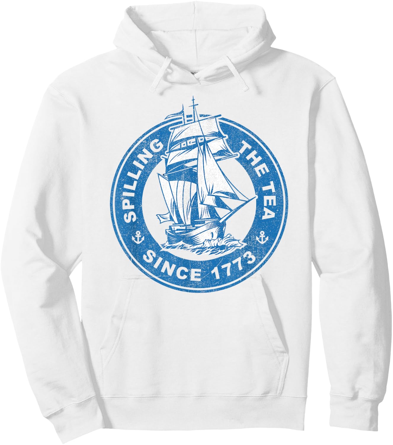 Spilling The Tea Since 1773 Funny US History Teacher Boston Hoodie - Hoodie | White