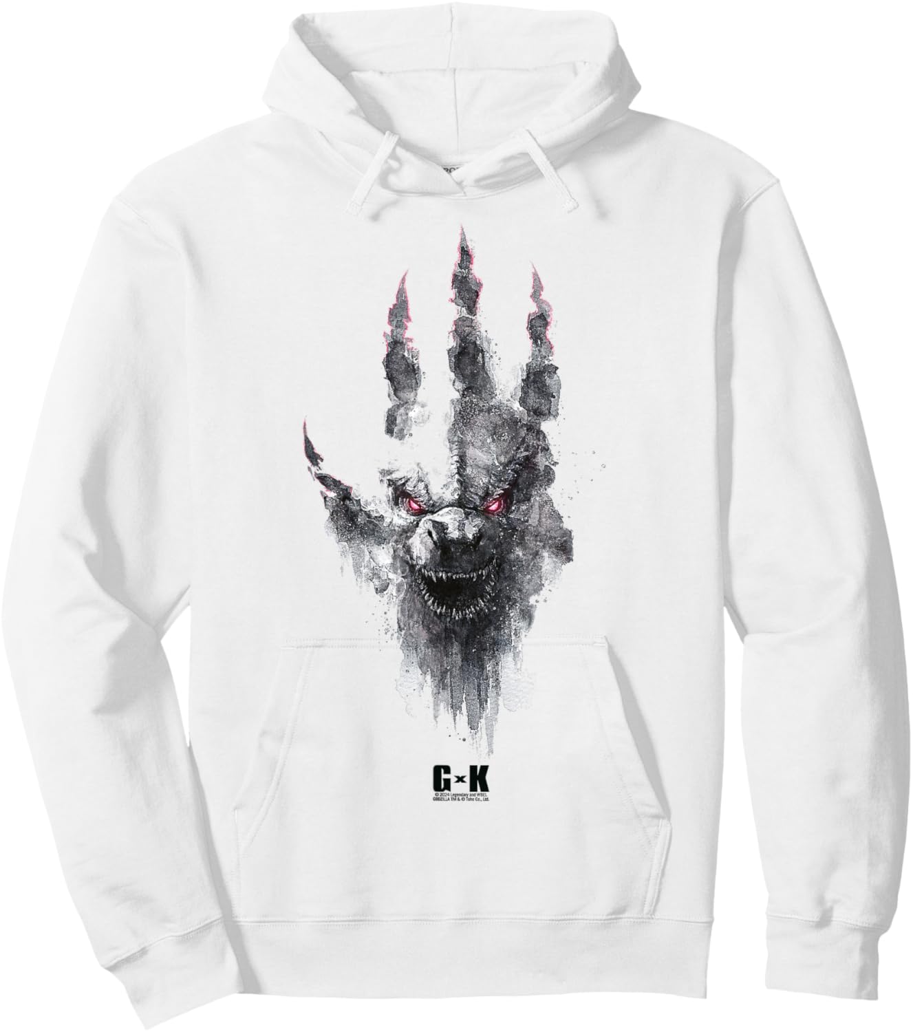 Monsterverse Godzilla x Kong: The New Empire Godzilla Unite , white, S Hoodie - Hoodie | White