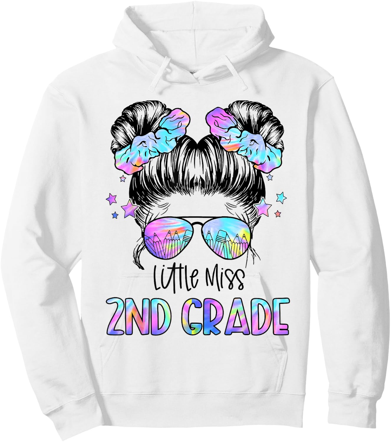 Little Miss 2nd Grade First Day Of School Second Grade Girls Hoodie - Hoodie | White