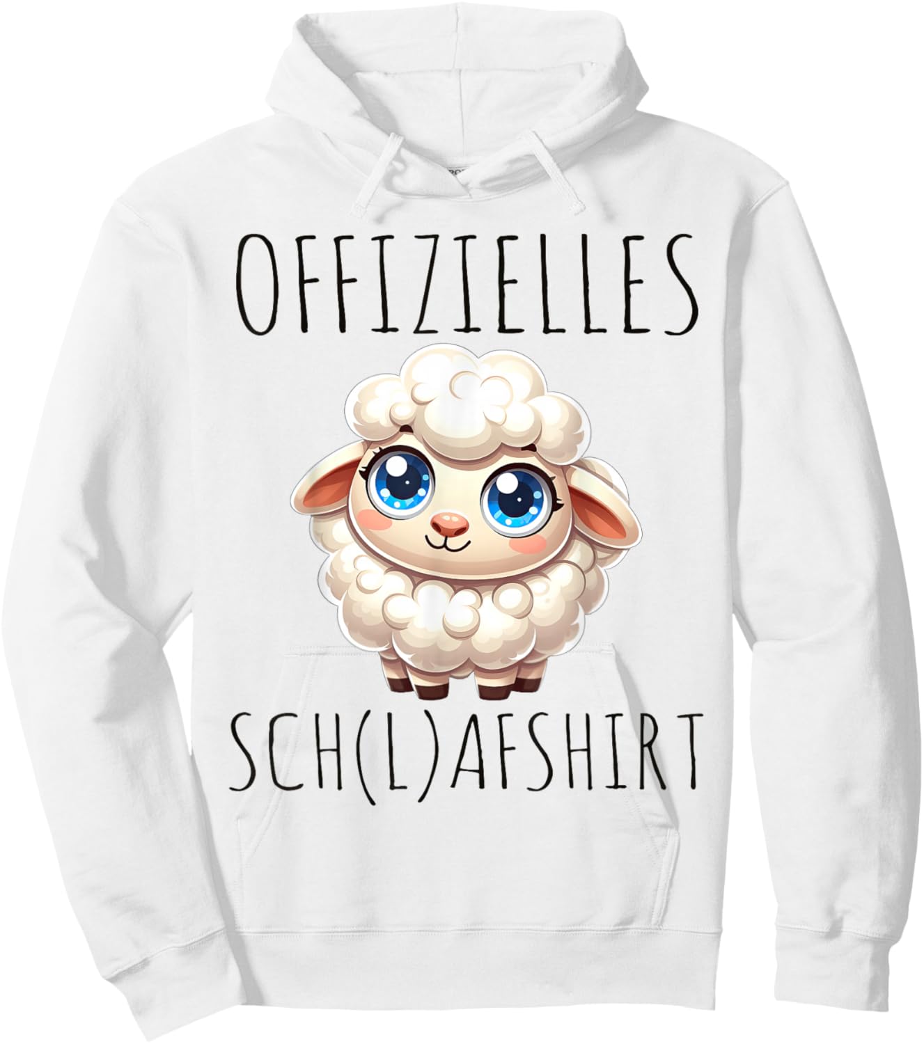Offizielles Schlafshirt Schaf Pyjama Schlafanzug Nightdress , White Hoodie - Hoodie | White