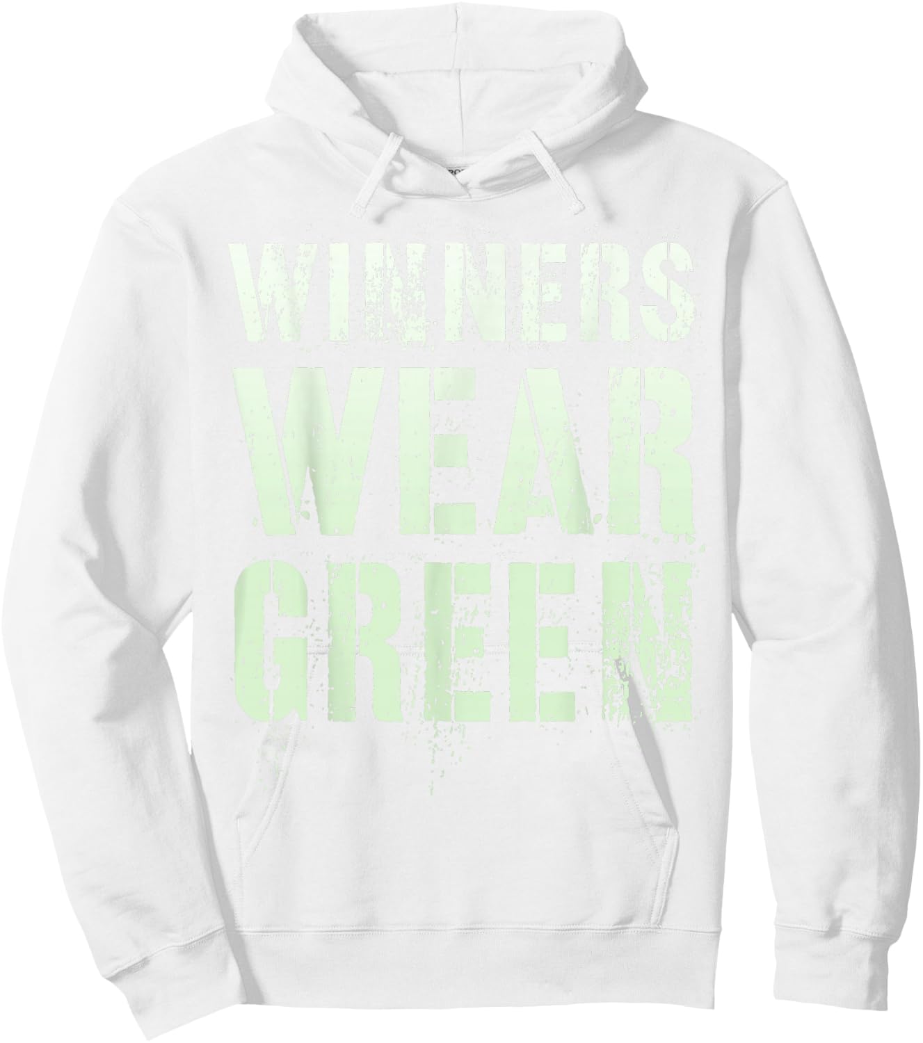Vintage WINNERS WEAR GREEN Summer Camp War Game Team Match Hoodie - Hoodie | White