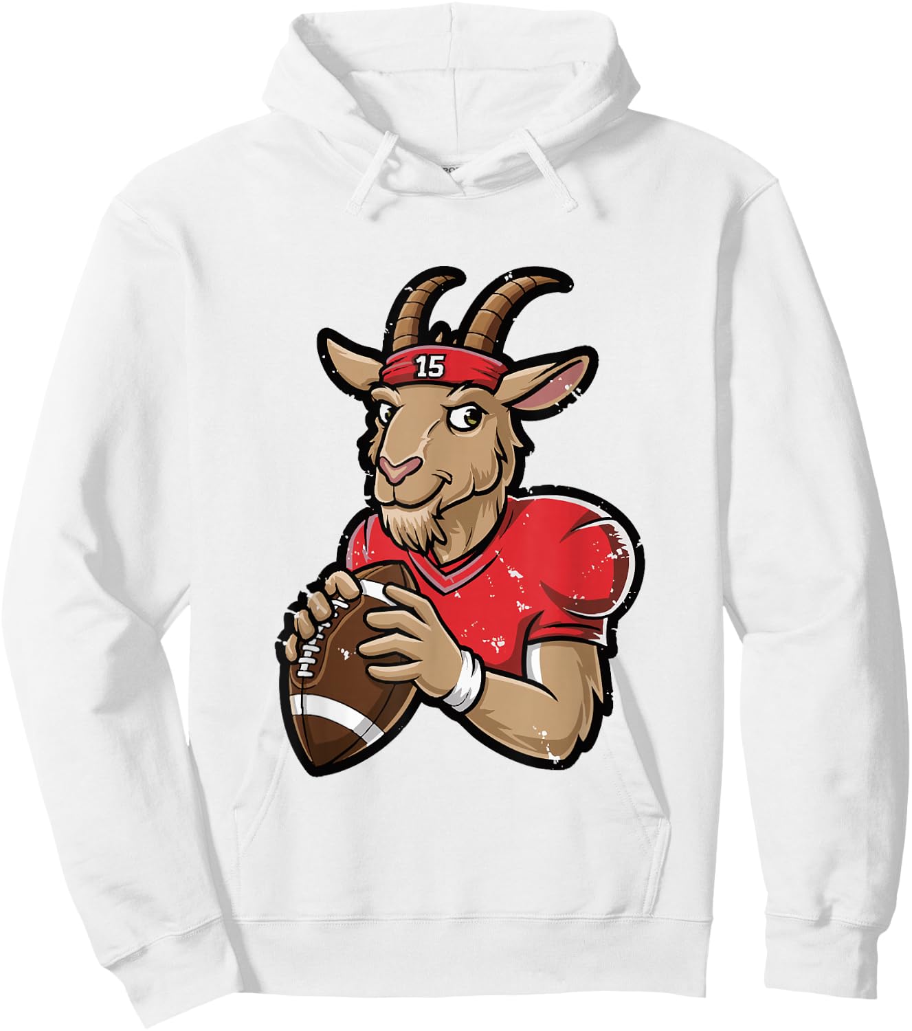 GOAT 15 - Funny G.O.A.T. Hoodie - Hoodie | White