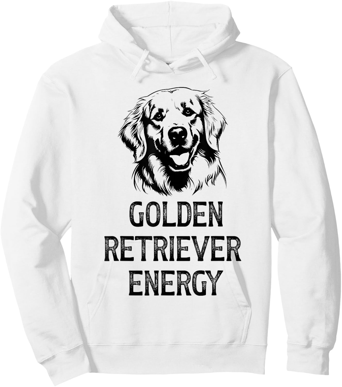 Golden Retriever Energy Hoodie - Hoodie | White