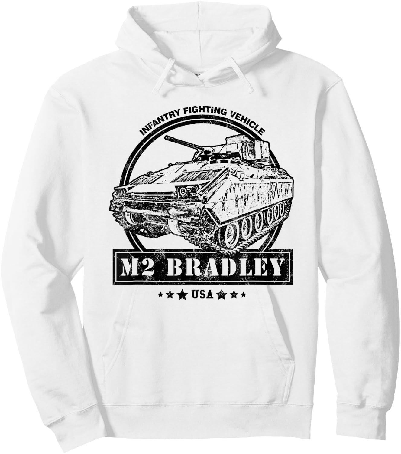 M2 Bradley IFV - Bradley Infantry Fighting Vehicle Hoodie - Hoodie | White