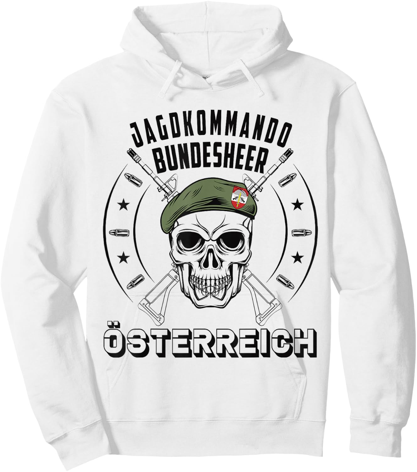 Österreichische Spezialkraft Jagdkommando Österreich Militär Hoodie - Hoodie | White