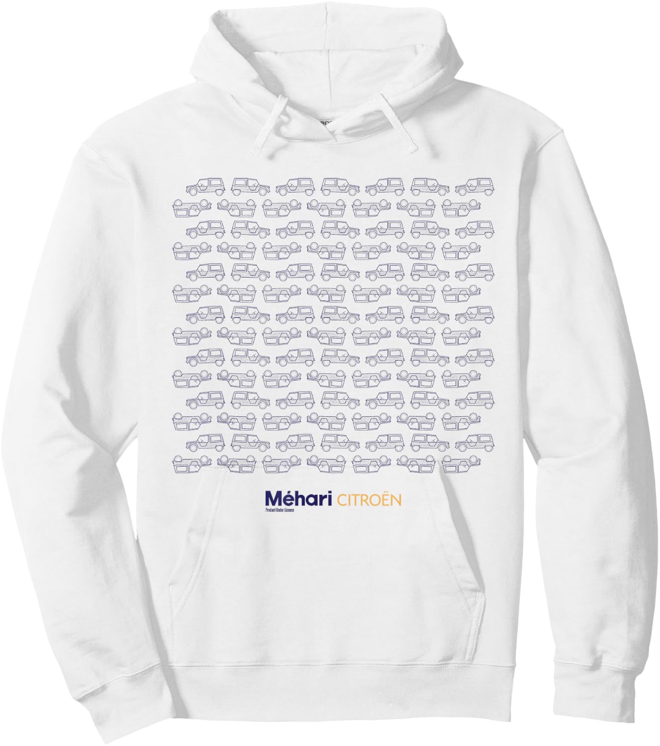 Citroën Méhari Véhicule Utilitaire Rétro Motif Voiture Hoodie - Hoodie | White