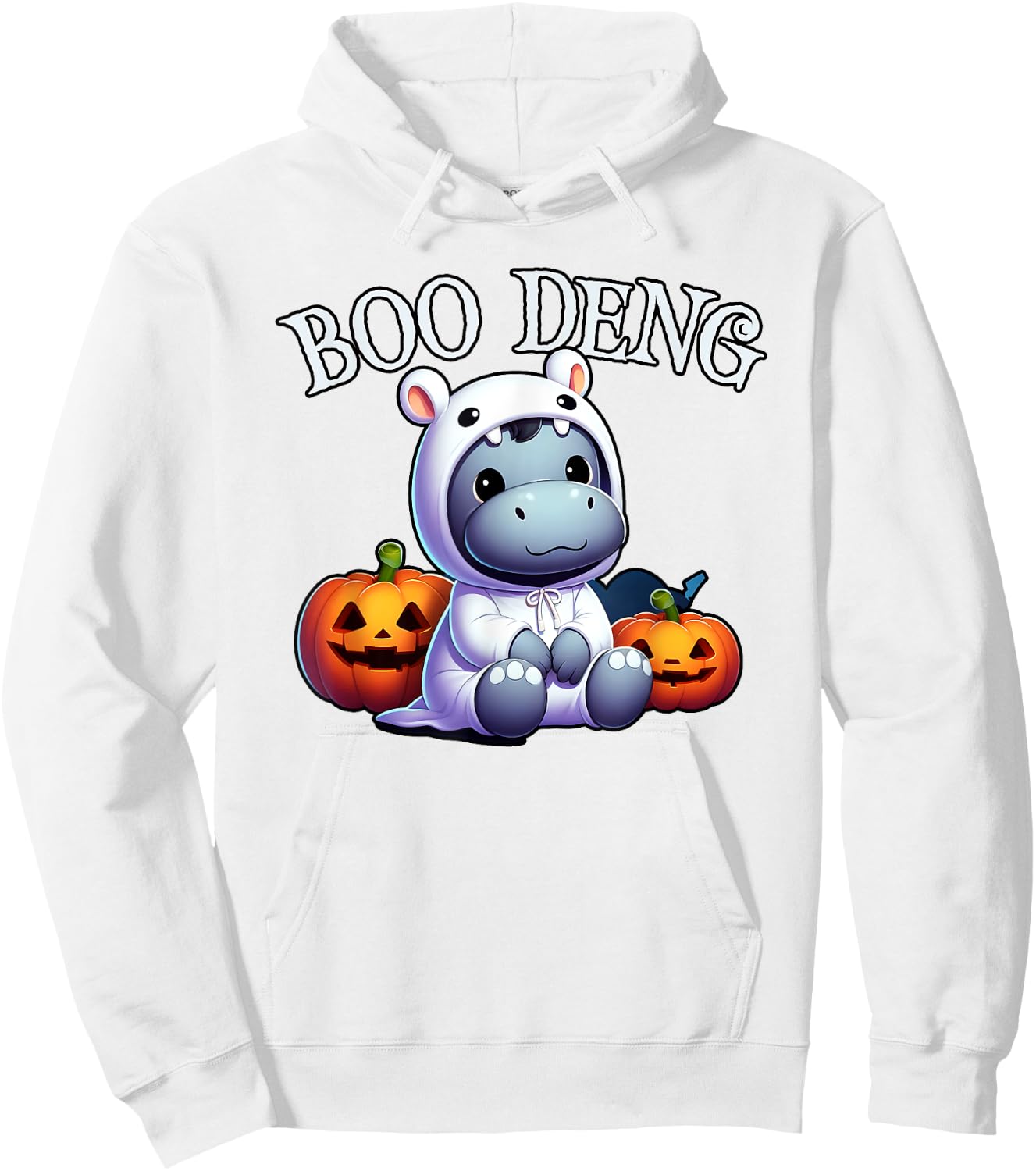 Adorable BOO DENG My Moo Thang Halloween Trending Costume Hoodie - Hoodie | White
