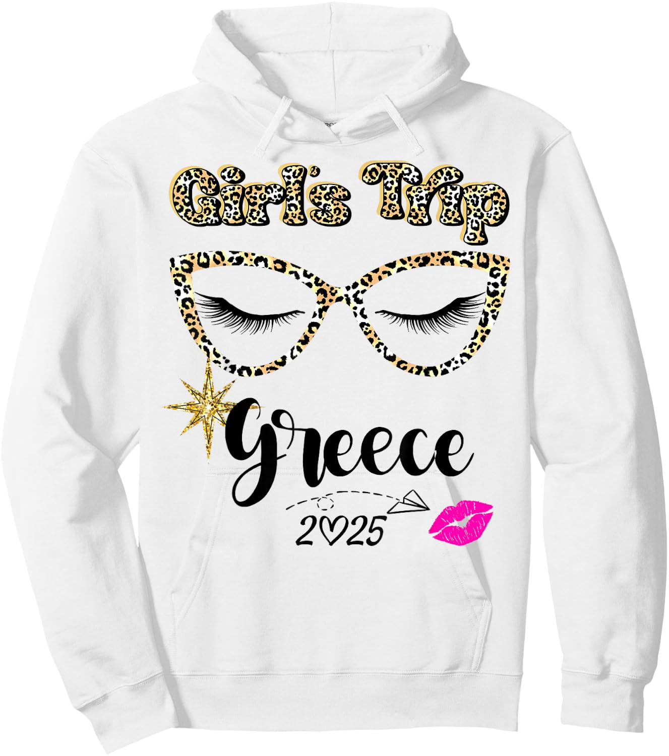 Girls Trip Greece 2025 Shirts Weekend Birthday Squad Hoodie - Hoodie | White