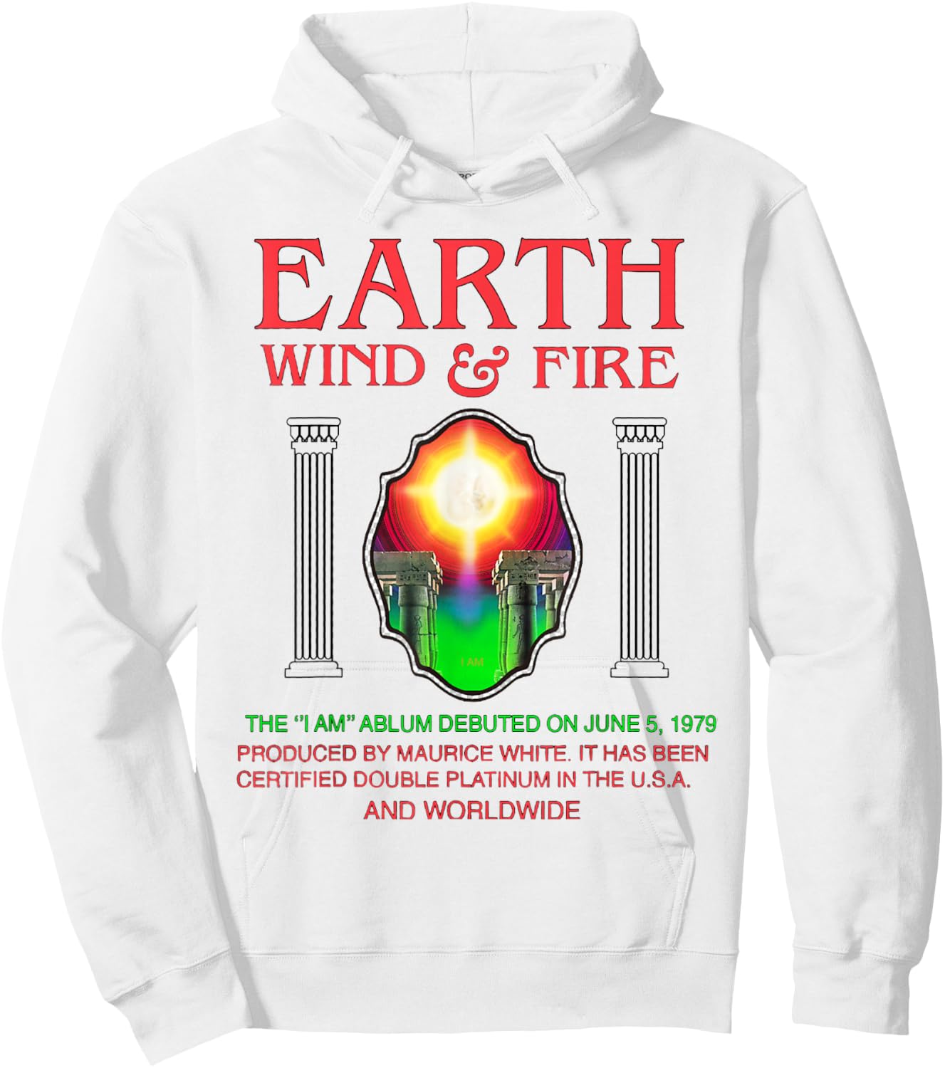 Earth, Wind & Fire I Am Pillars Hoodie - Hoodie | White