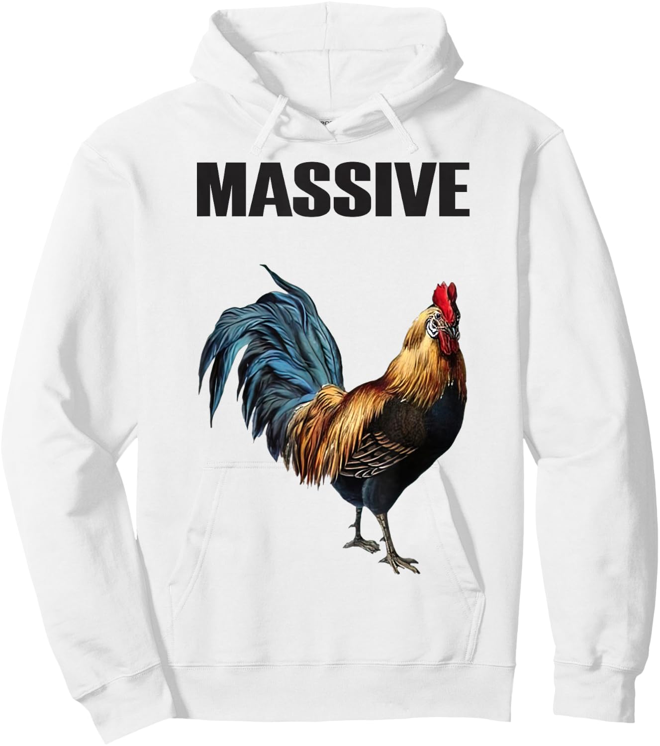 Massive Hen Chicken Rooster Dance-Cock Hoodie - Hoodie | White