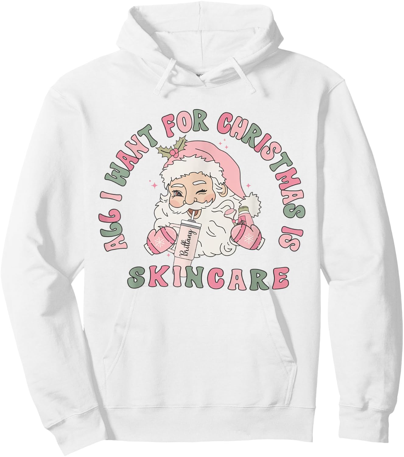 All I Need For Christmas Is Skincare Esthetician Dermatology Hoodie - Hoodie | White