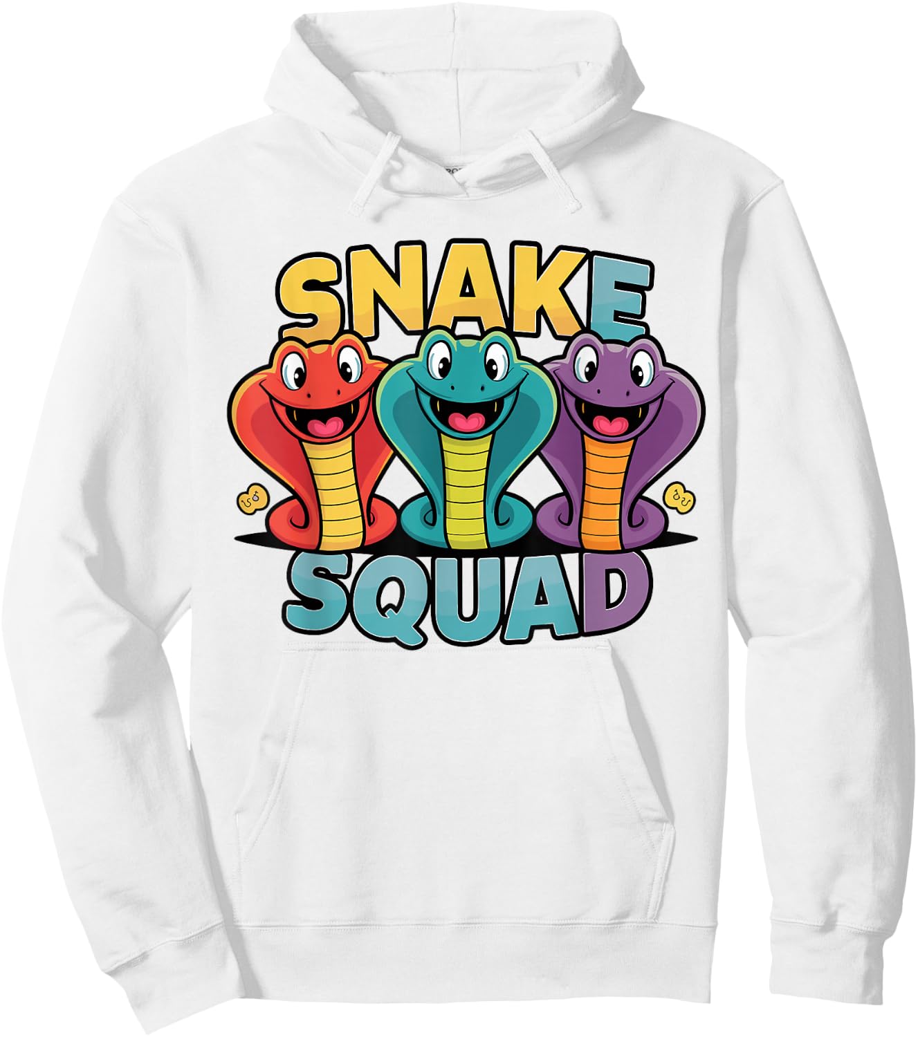 Snake Squad Design for Snake Lover Stuff | Cool Snake Hoodie - Hoodie | White