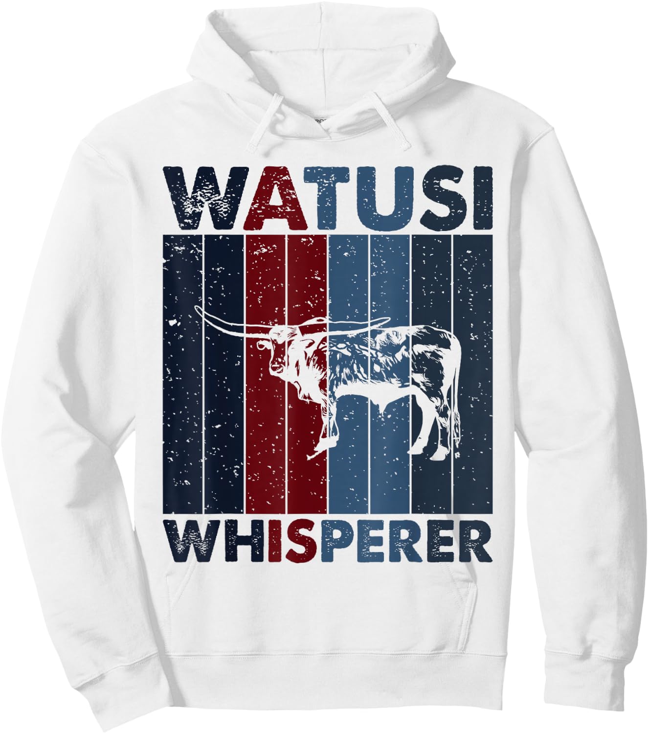 Cattle Dad Mom Cow Whisperer - Farmer Breeder Watusi Hoodie - Hoodie | White