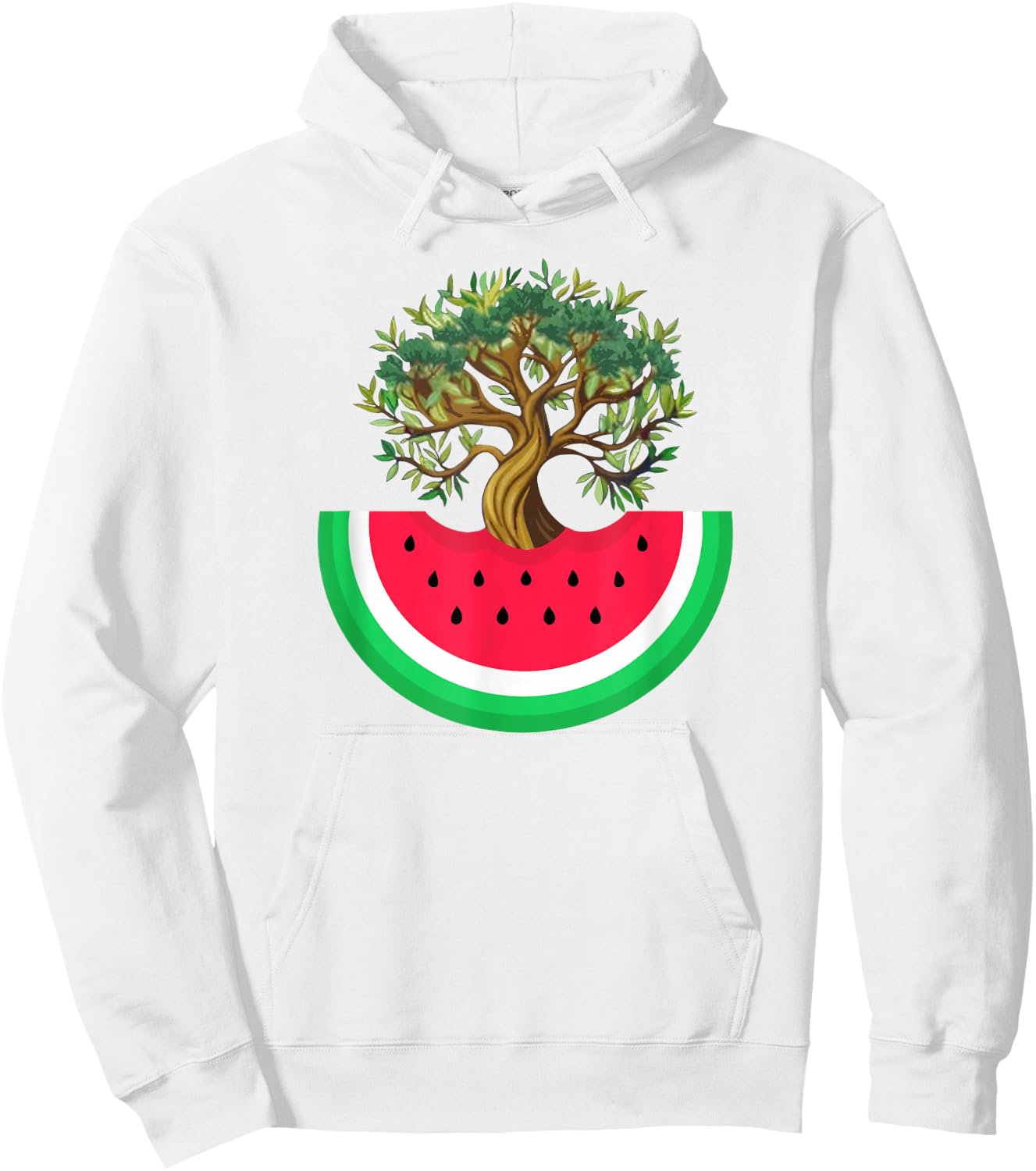 Palestine Watermelon Palestinian Olive Freedom for Palestine , Blue, S Hoodie - Hoodie | White
