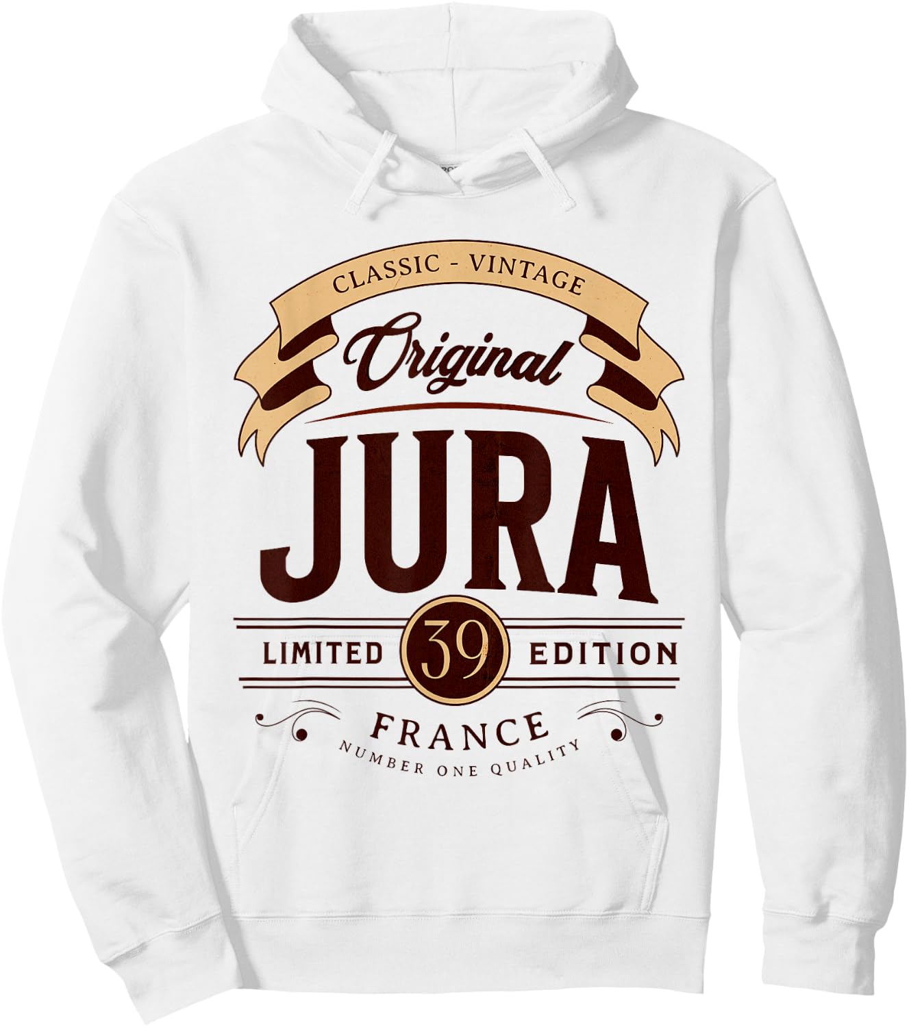 Vintage Jura Department France , grey, S Hoodie - Hoodie | White
